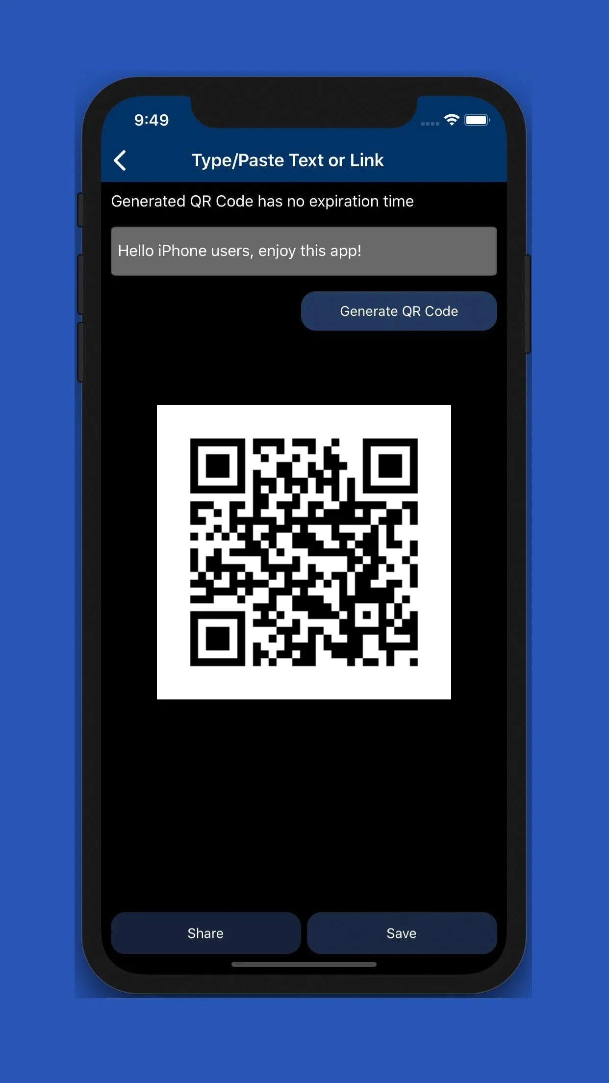 Codex - QR Reader & Generator | Indus Appstore | Screenshot