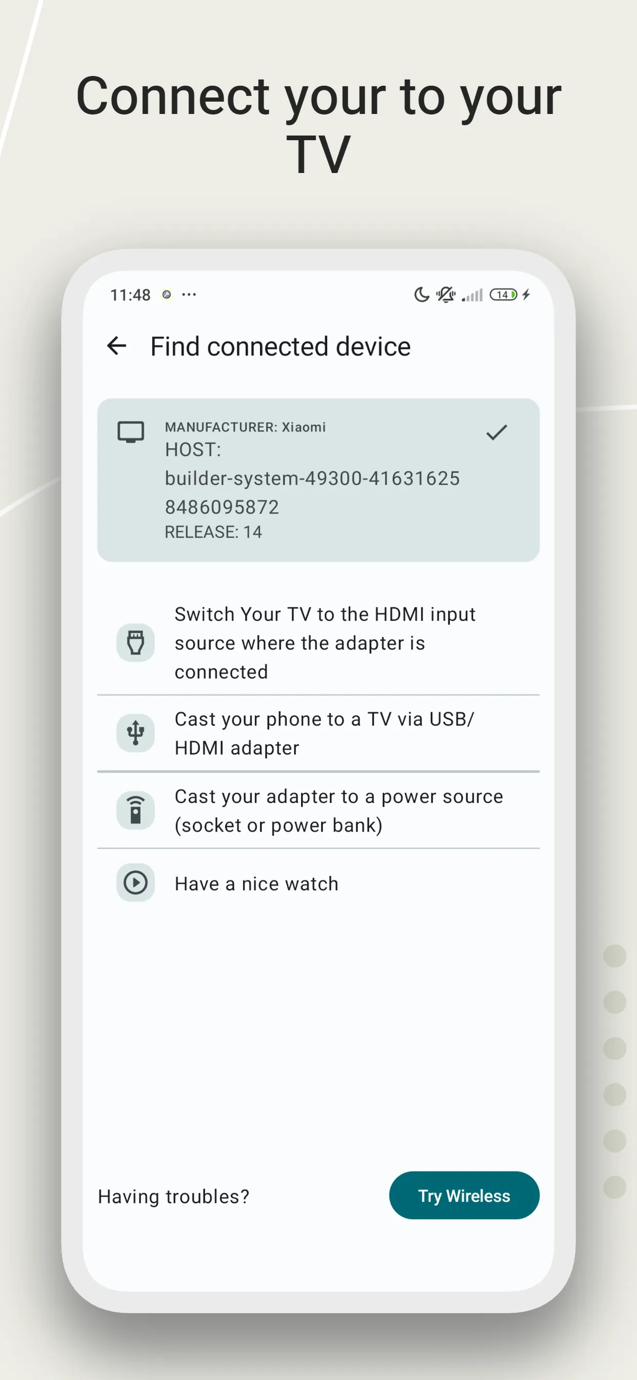 HDMI/USB Tv Connector | Indus Appstore | Screenshot