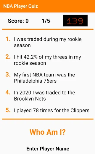 NBA Player Quiz | Indus Appstore | Screenshot