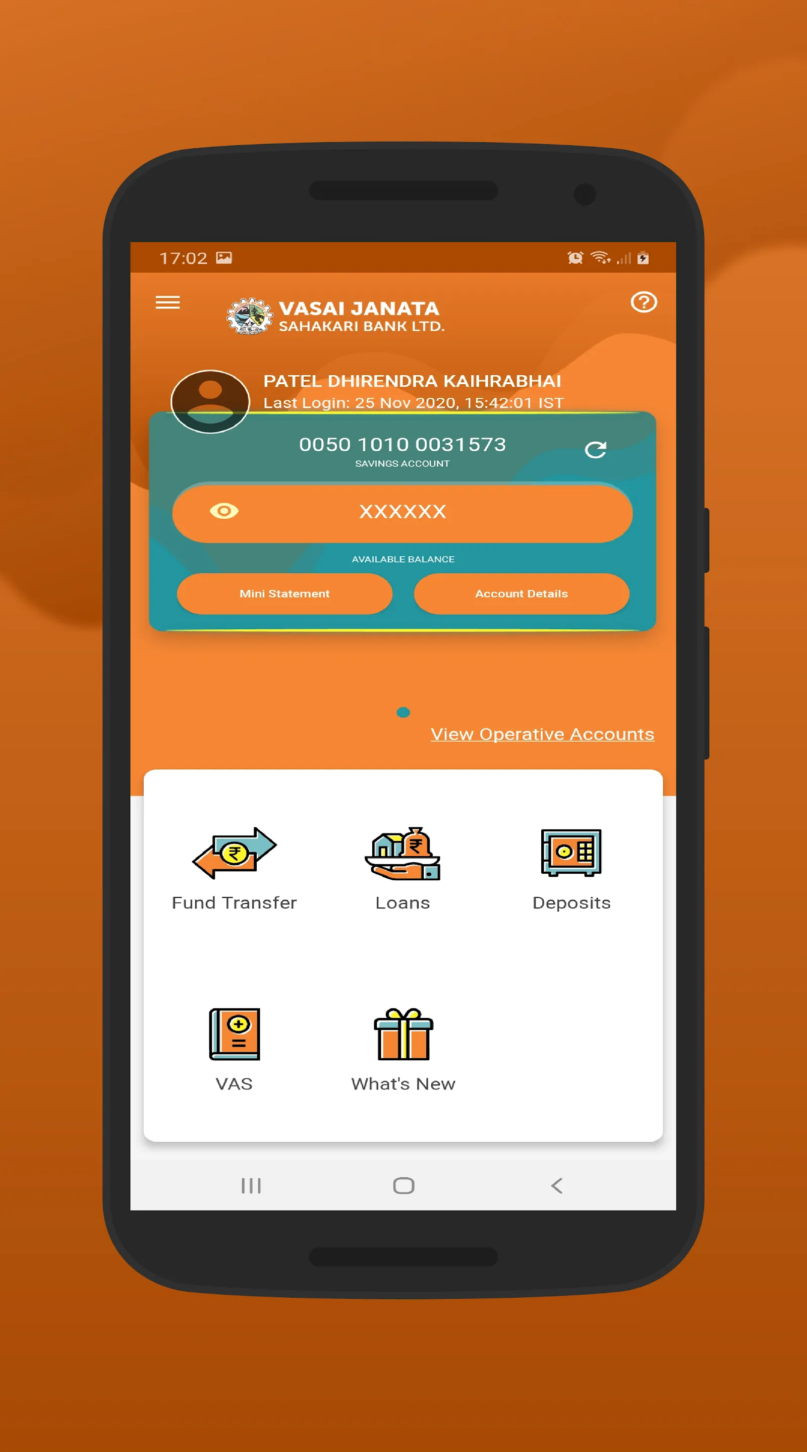 Vasai Janata Sahakari Bank | Indus Appstore | Screenshot