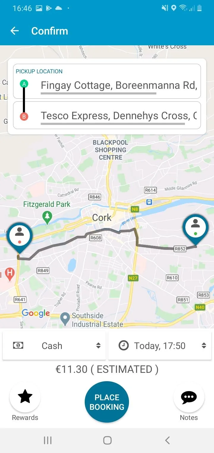 Student Taxi App Cork | Indus Appstore | Screenshot