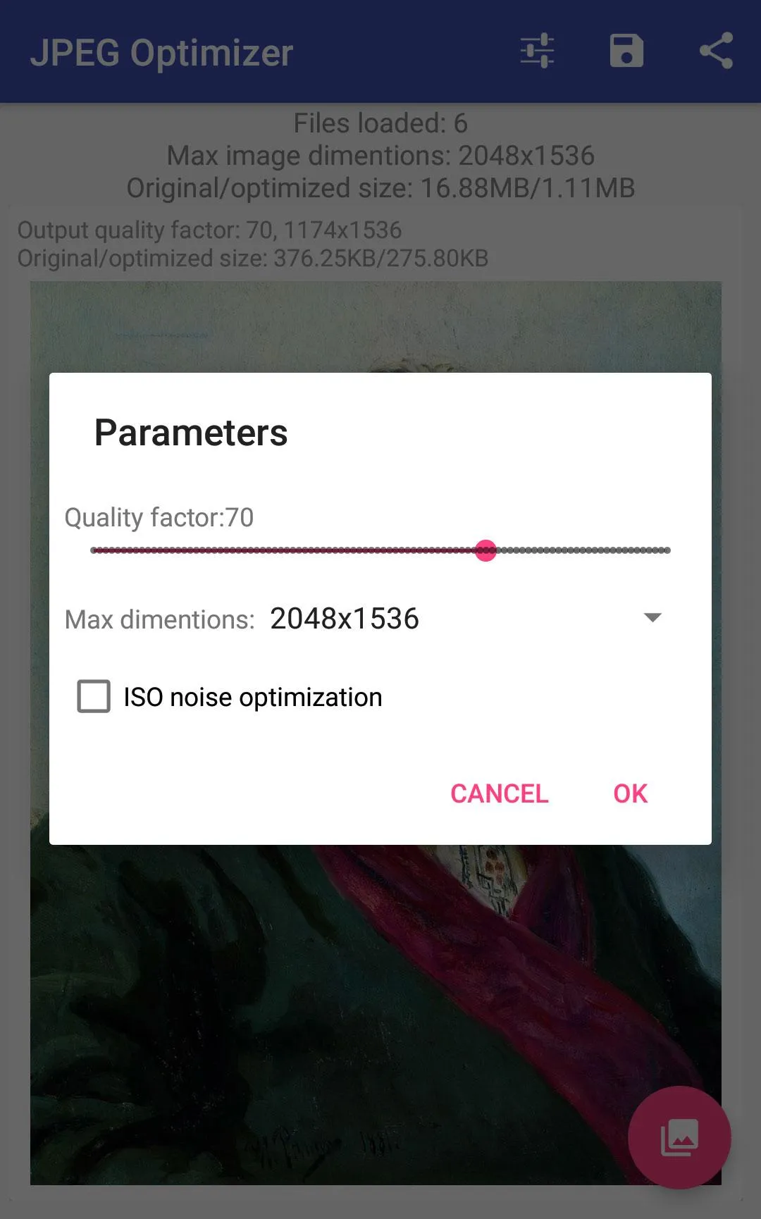 JPEG Optimizer Lite | Indus Appstore | Screenshot