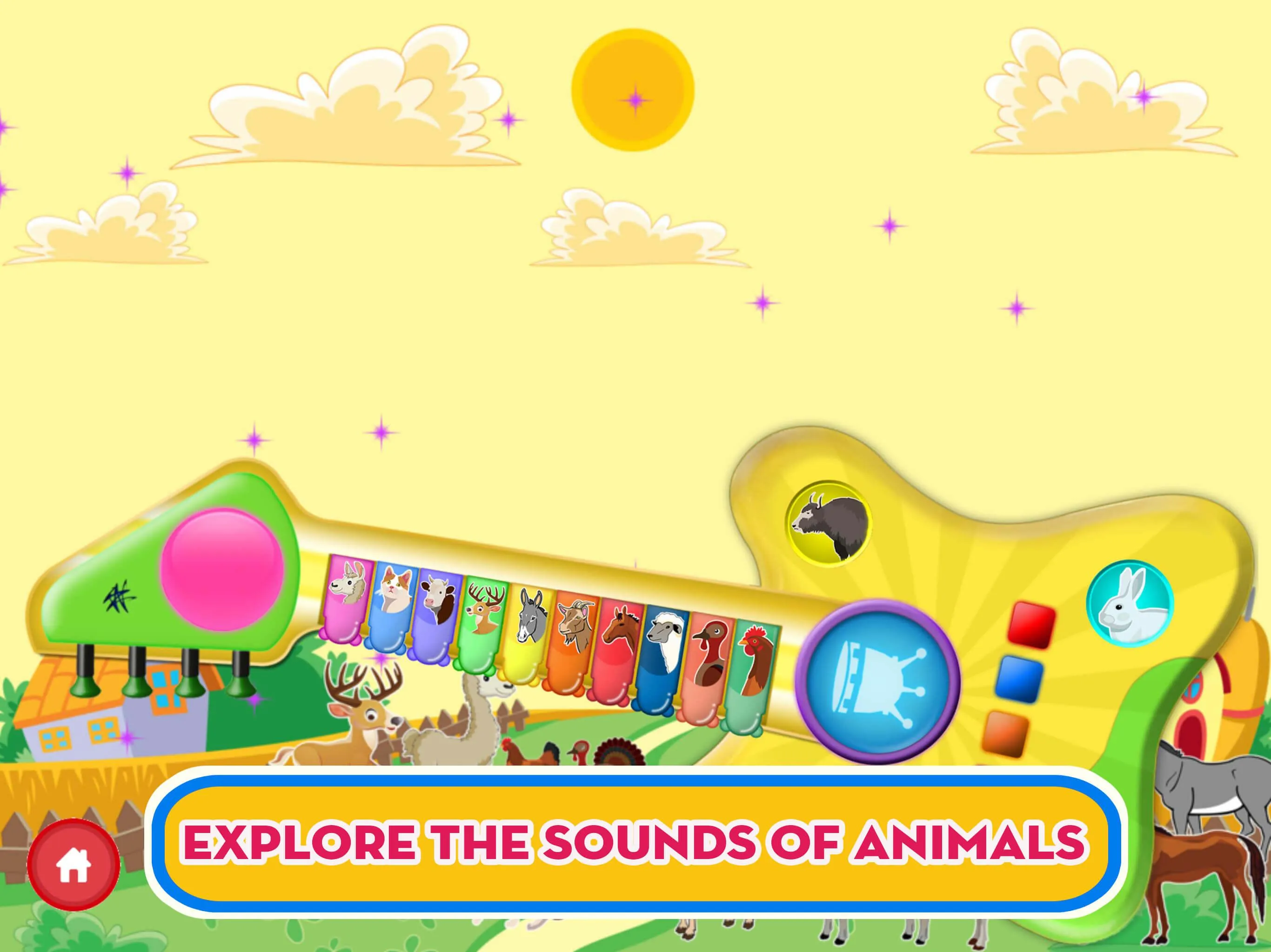 Baby Fun Guitar Animal Noises | Indus Appstore | Screenshot