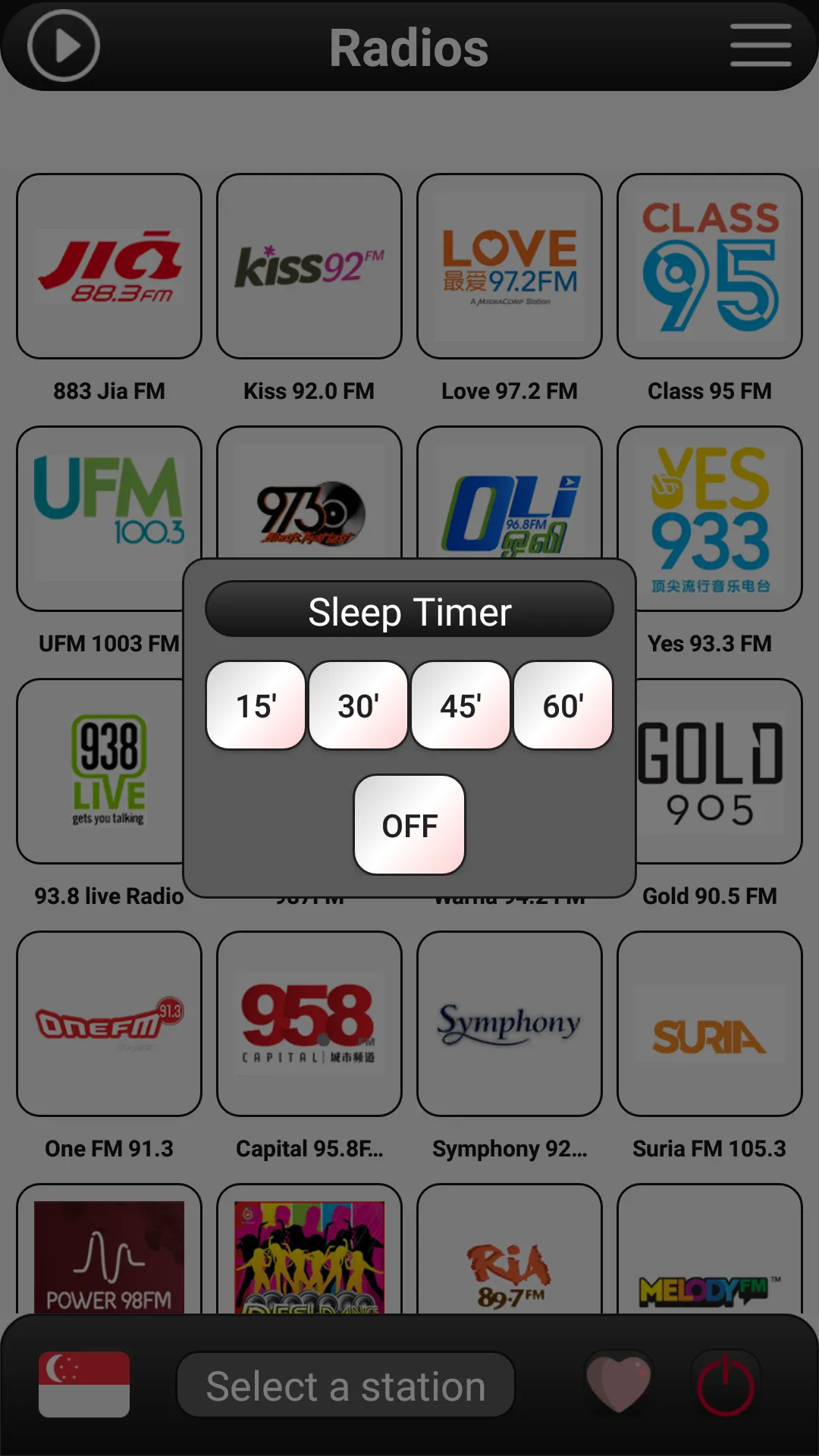 Singapore Radio FM | Indus Appstore | Screenshot