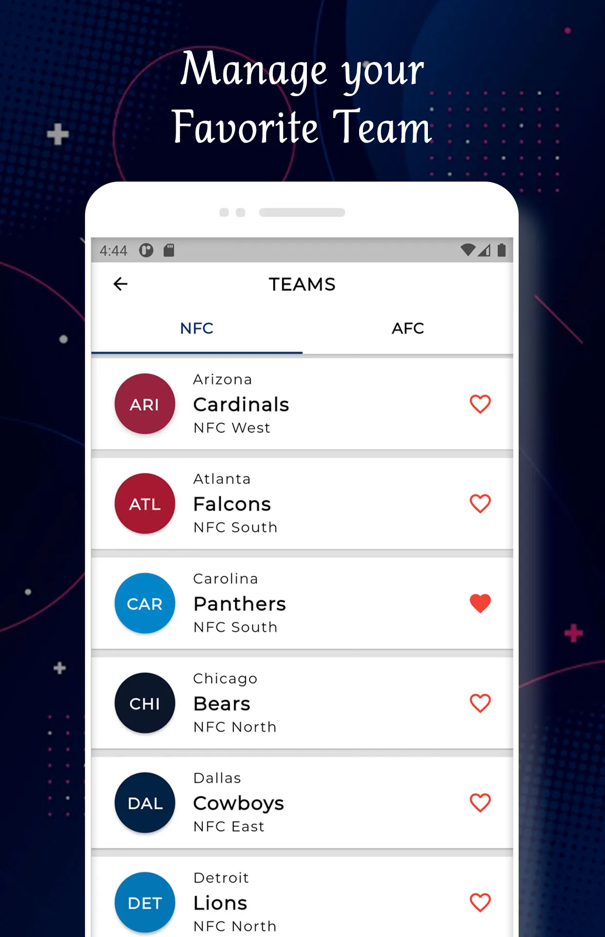 Carolina - Football Live Score | Indus Appstore | Screenshot