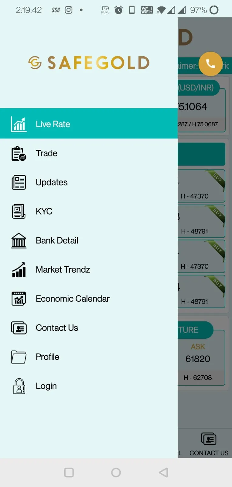 SafeGold for Business | Indus Appstore | Screenshot