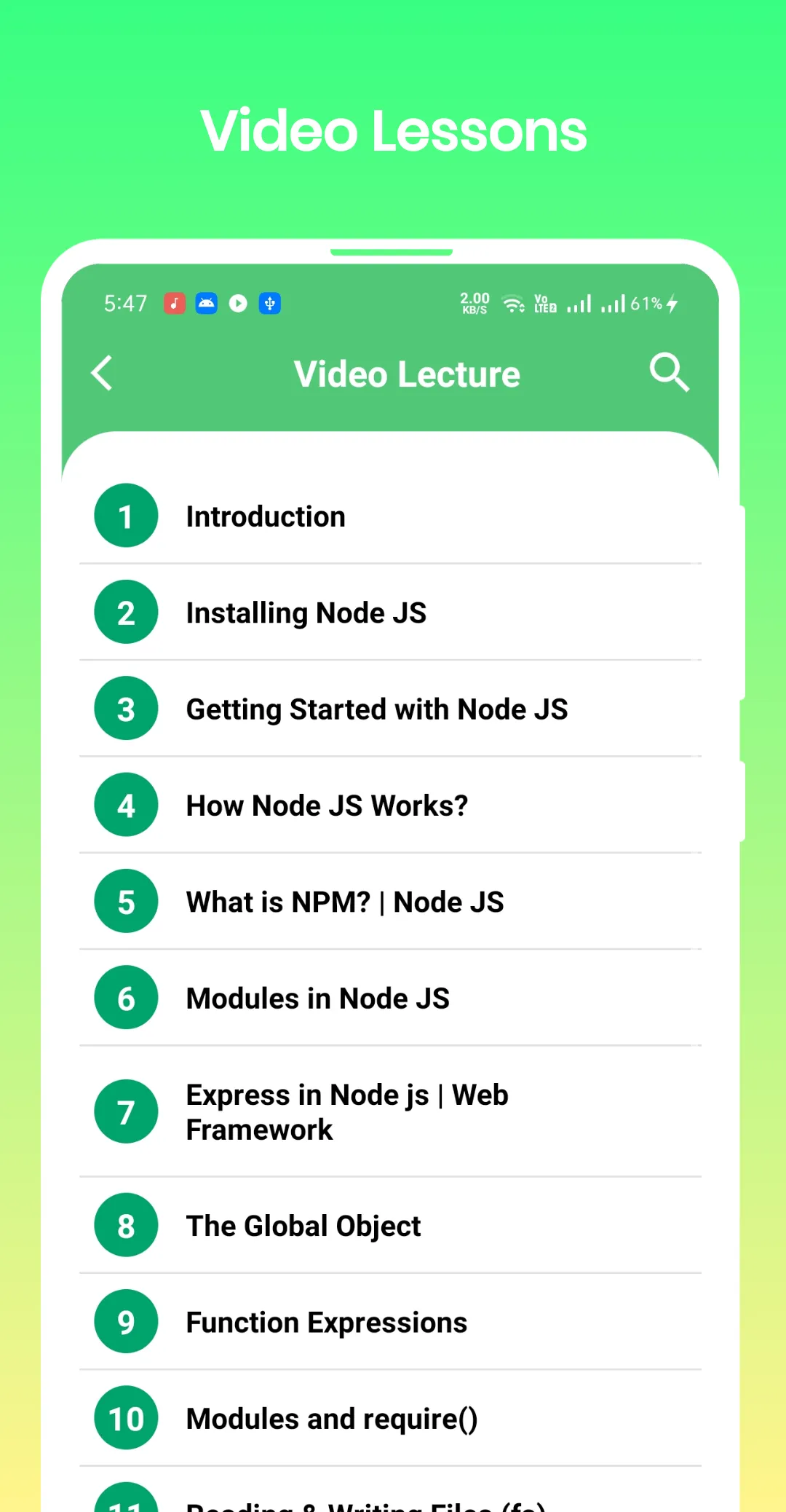 Learn Node JS | Indus Appstore | Screenshot