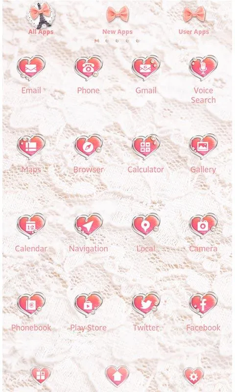 Cute Theme-Girly Eiffel Tower- | Indus Appstore | Screenshot