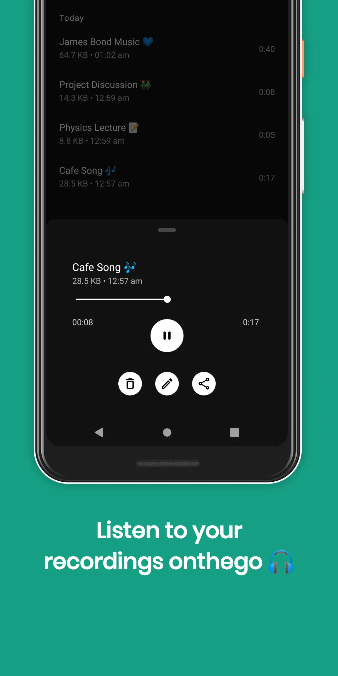 Audio Recorder - Simple audio  | Indus Appstore | Screenshot