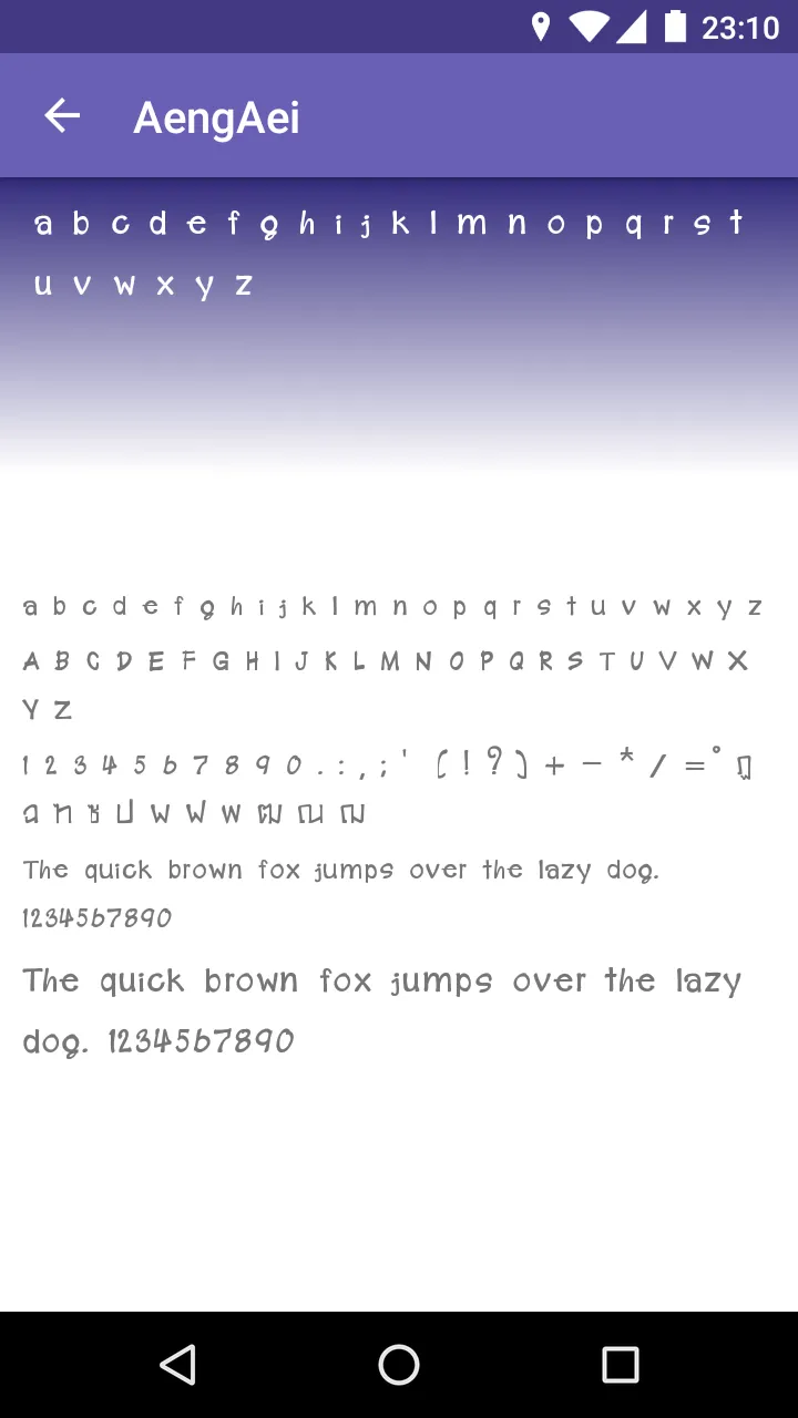 Thai Fonts for FlipFont | Indus Appstore | Screenshot