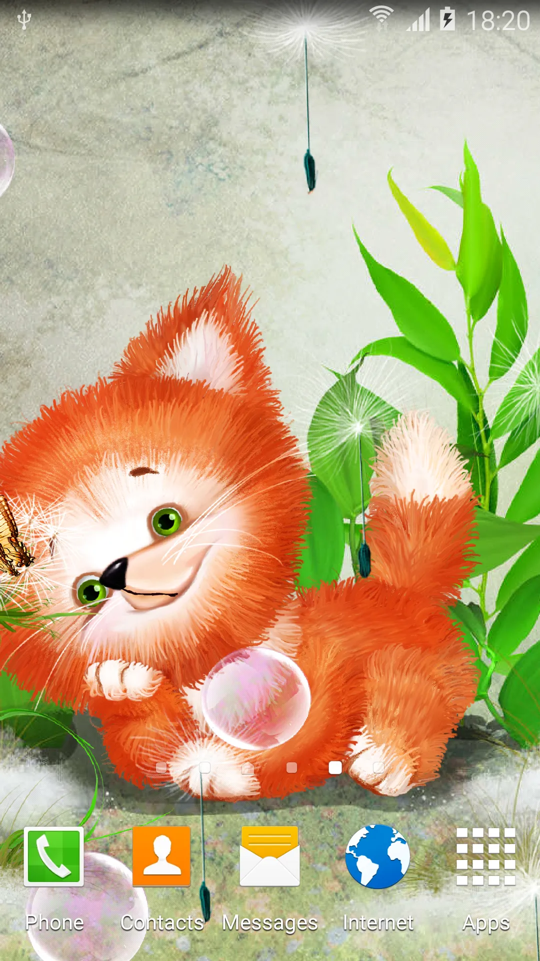 Foxy Cute Live Wallpaper | Indus Appstore | Screenshot