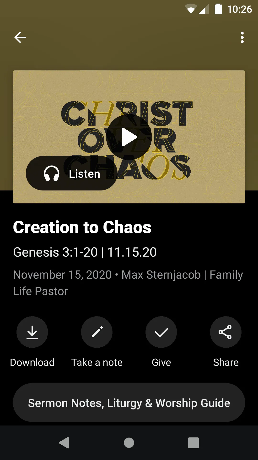 Emmaus Church Redlands | Indus Appstore | Screenshot