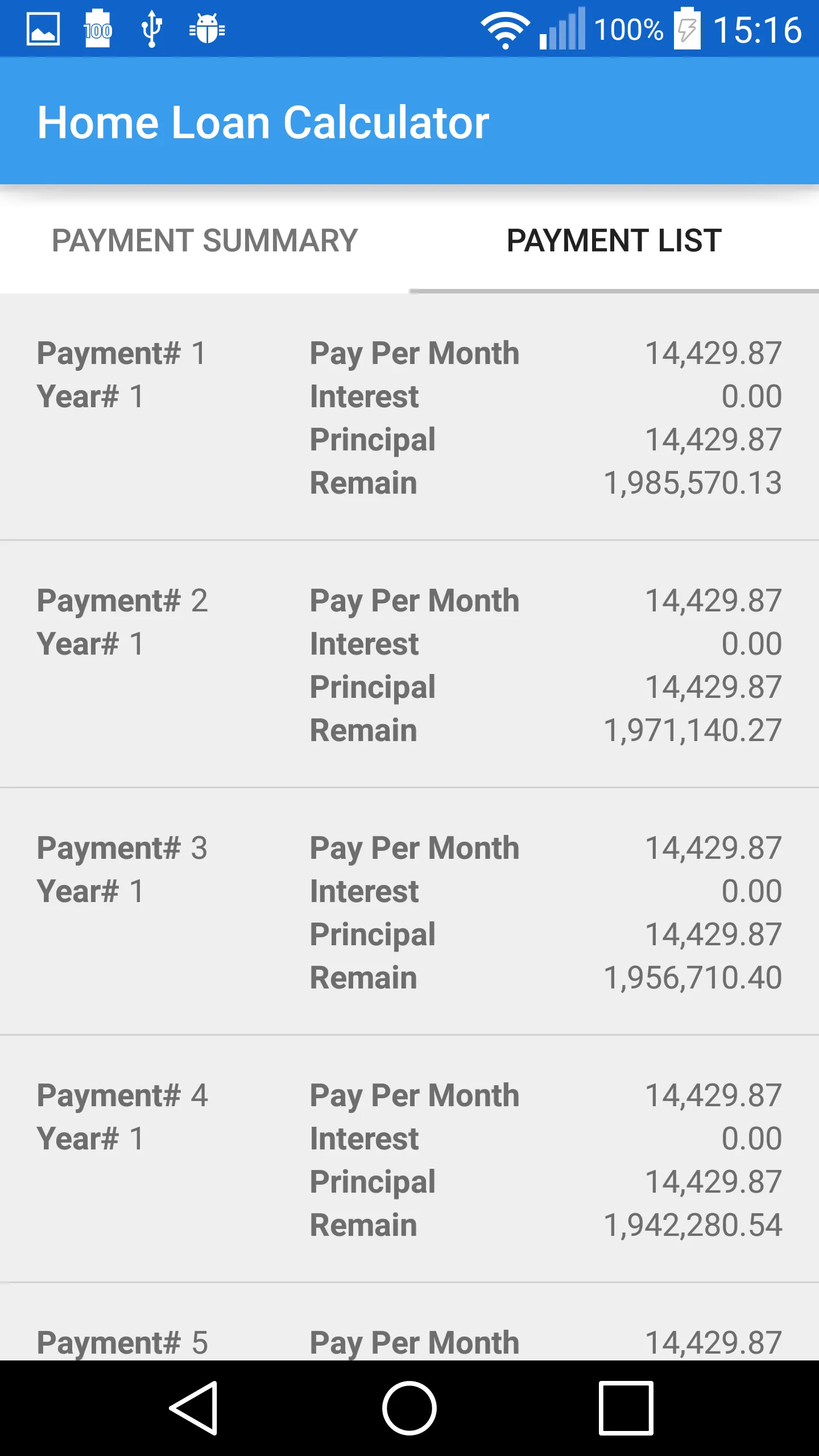 Home loan calculator | Indus Appstore | Screenshot