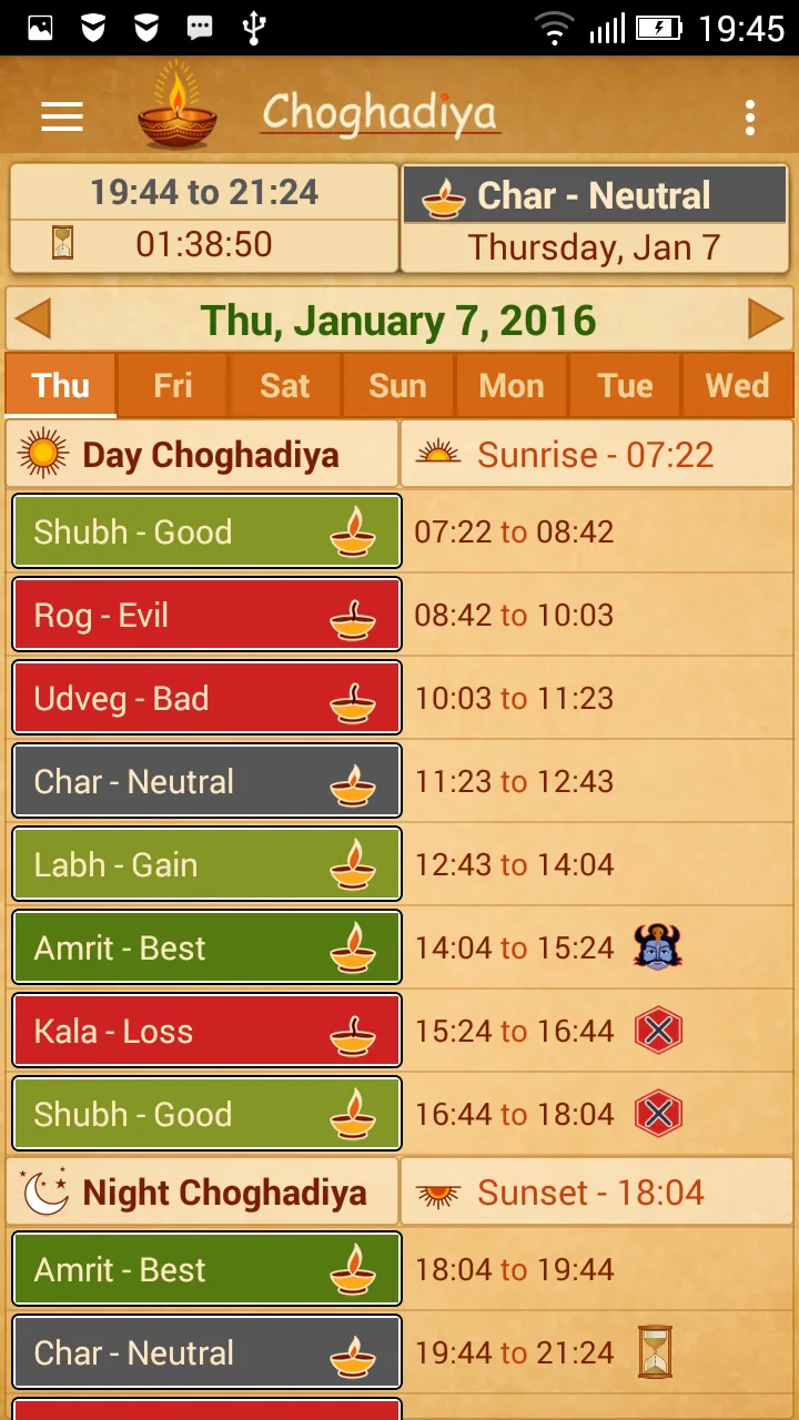 Choghadiya | Indus Appstore | Screenshot