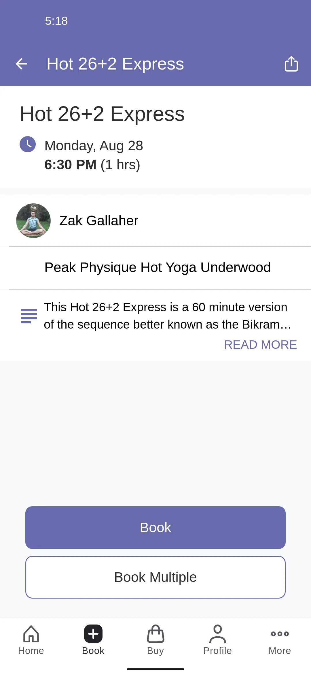 Peak Physique Hot Yoga | Indus Appstore | Screenshot