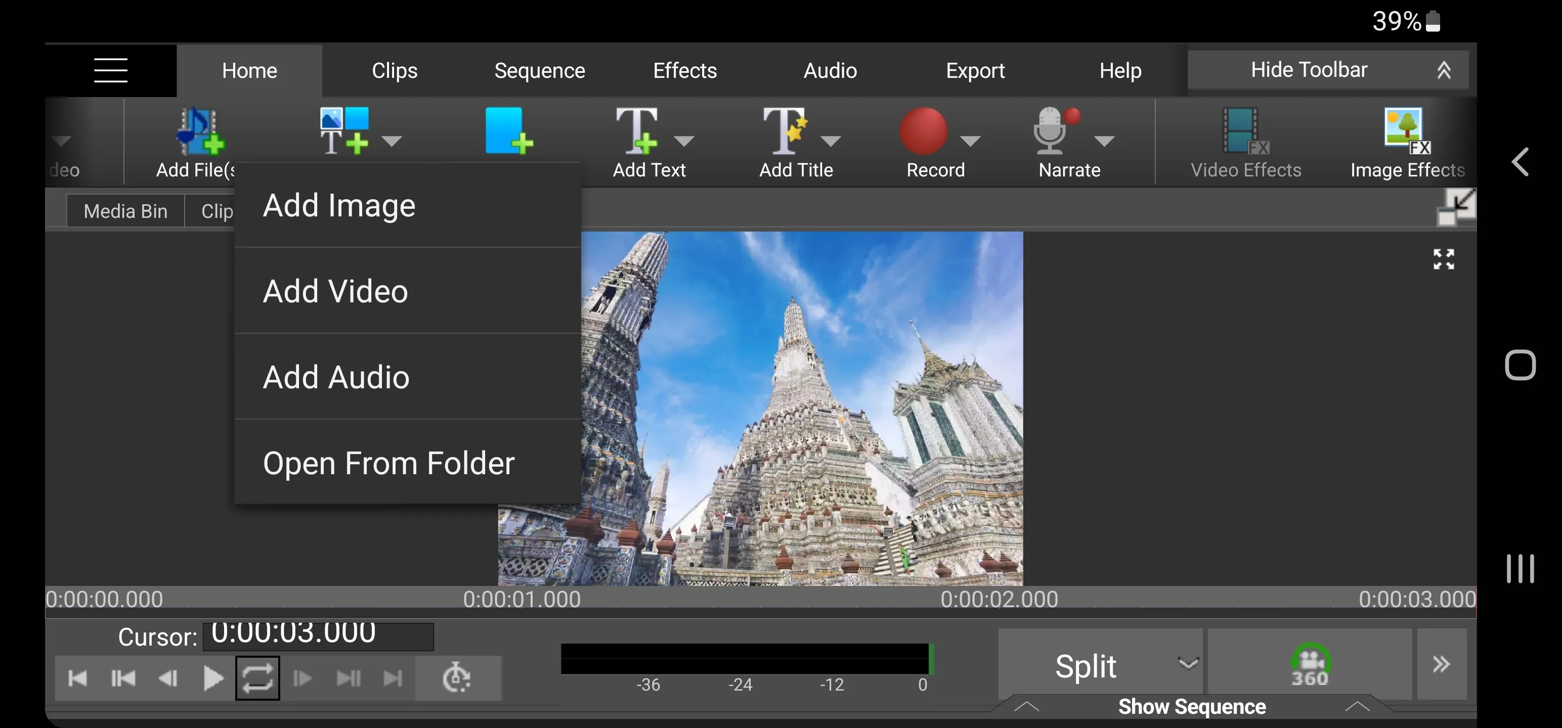 VideoPad Video Editor | Indus Appstore | Screenshot