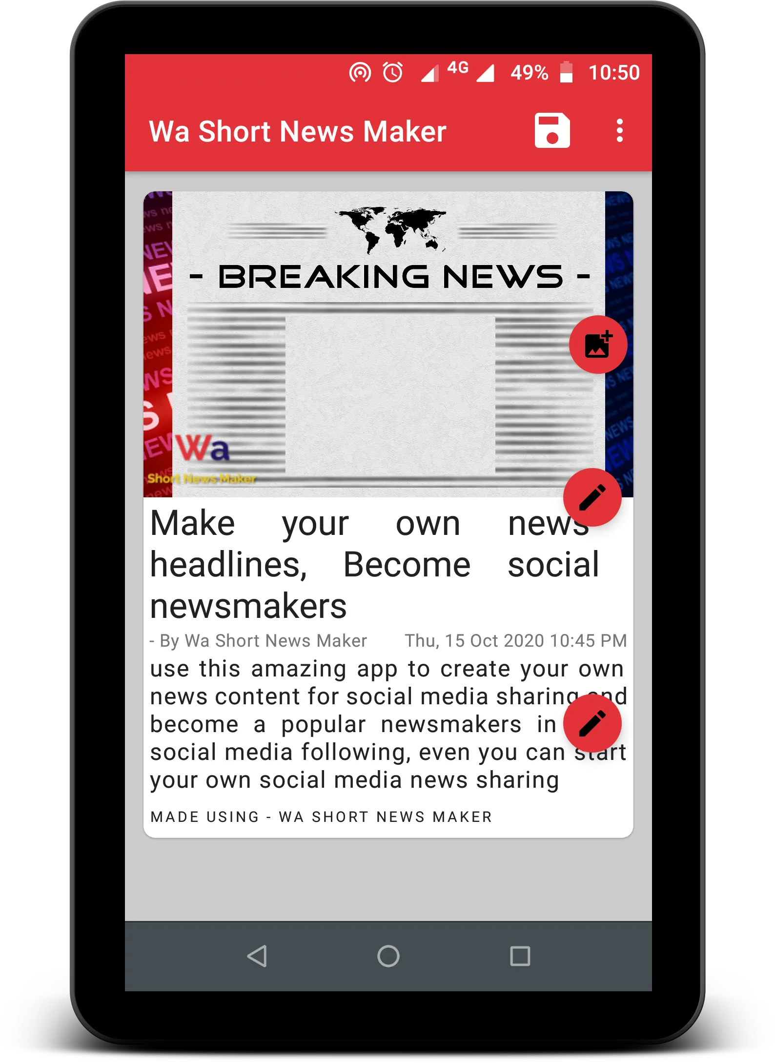 Wa Short News Maker | Indus Appstore | Screenshot