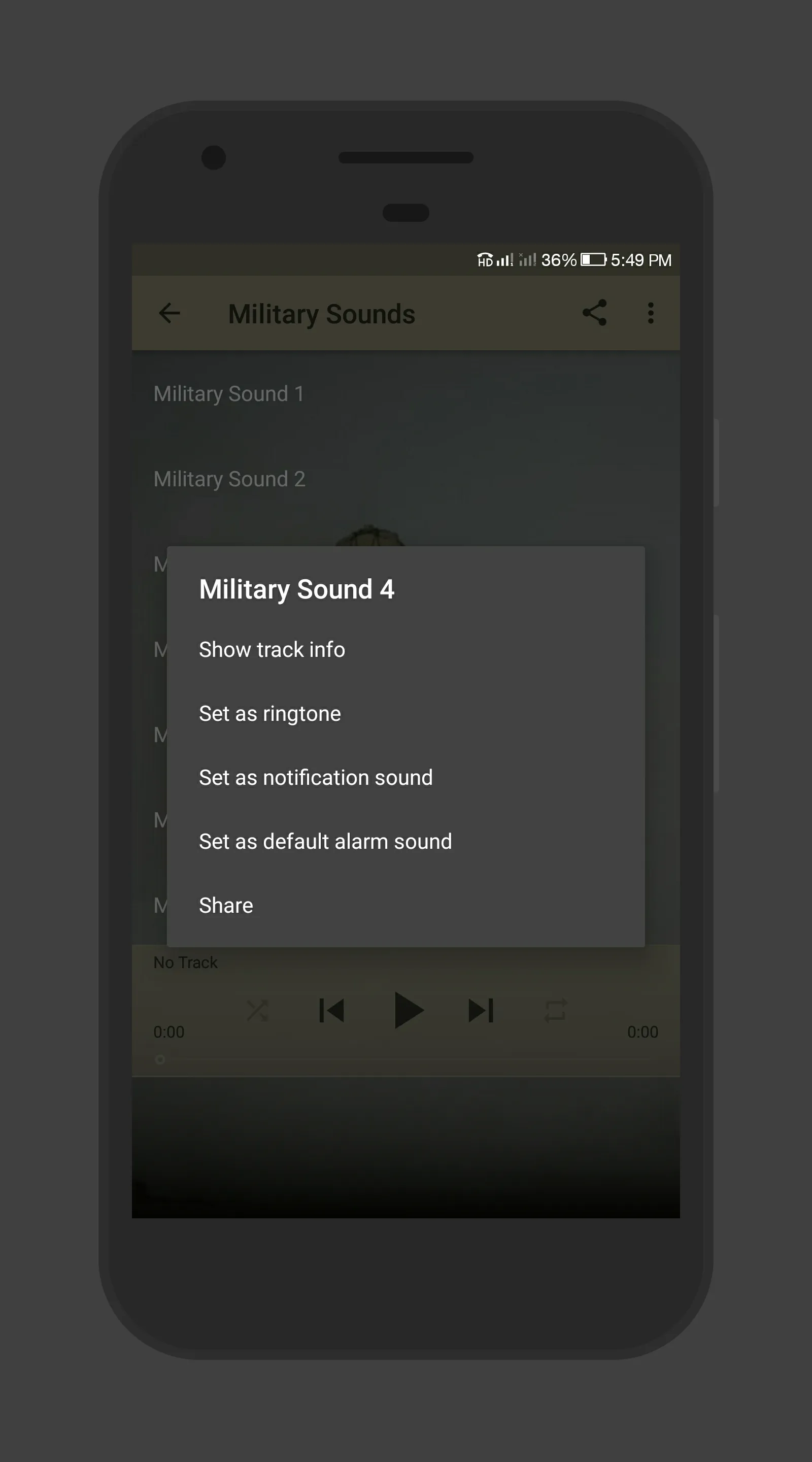 Military Sounds | Indus Appstore | Screenshot