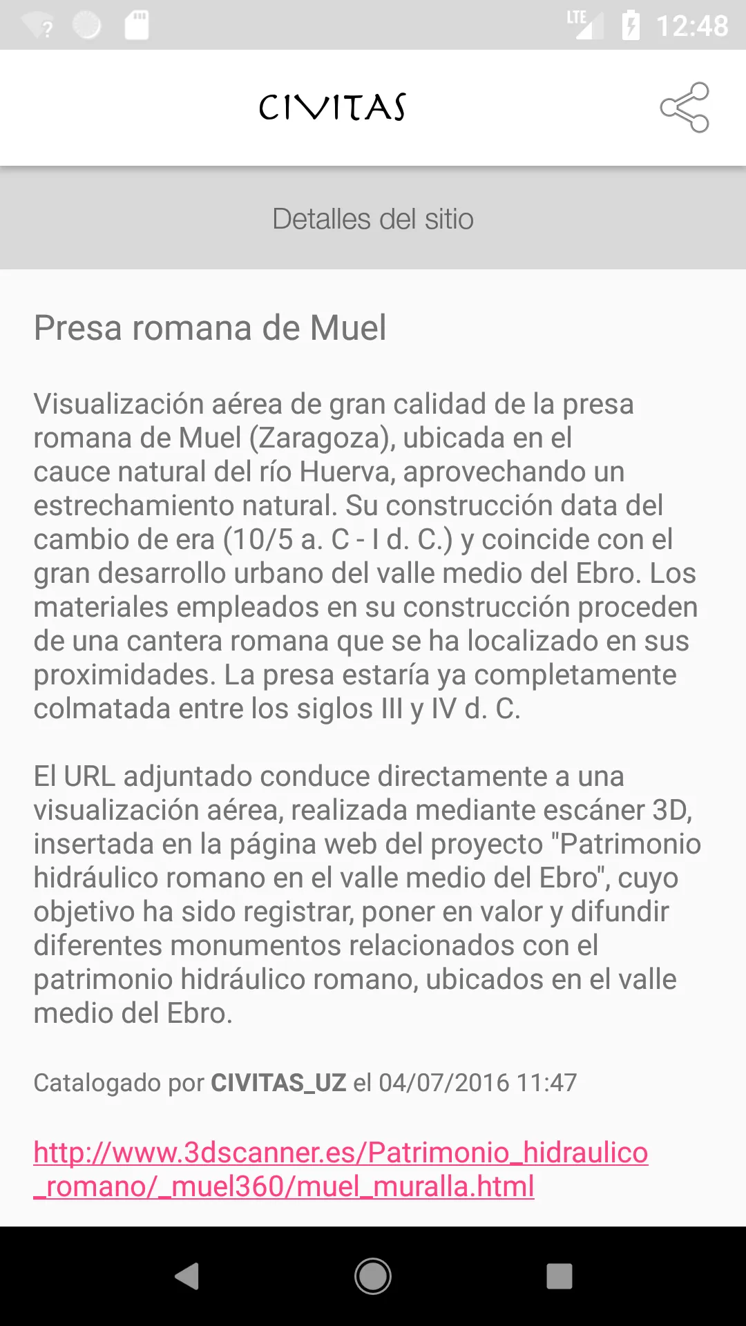 RomanSites | Indus Appstore | Screenshot