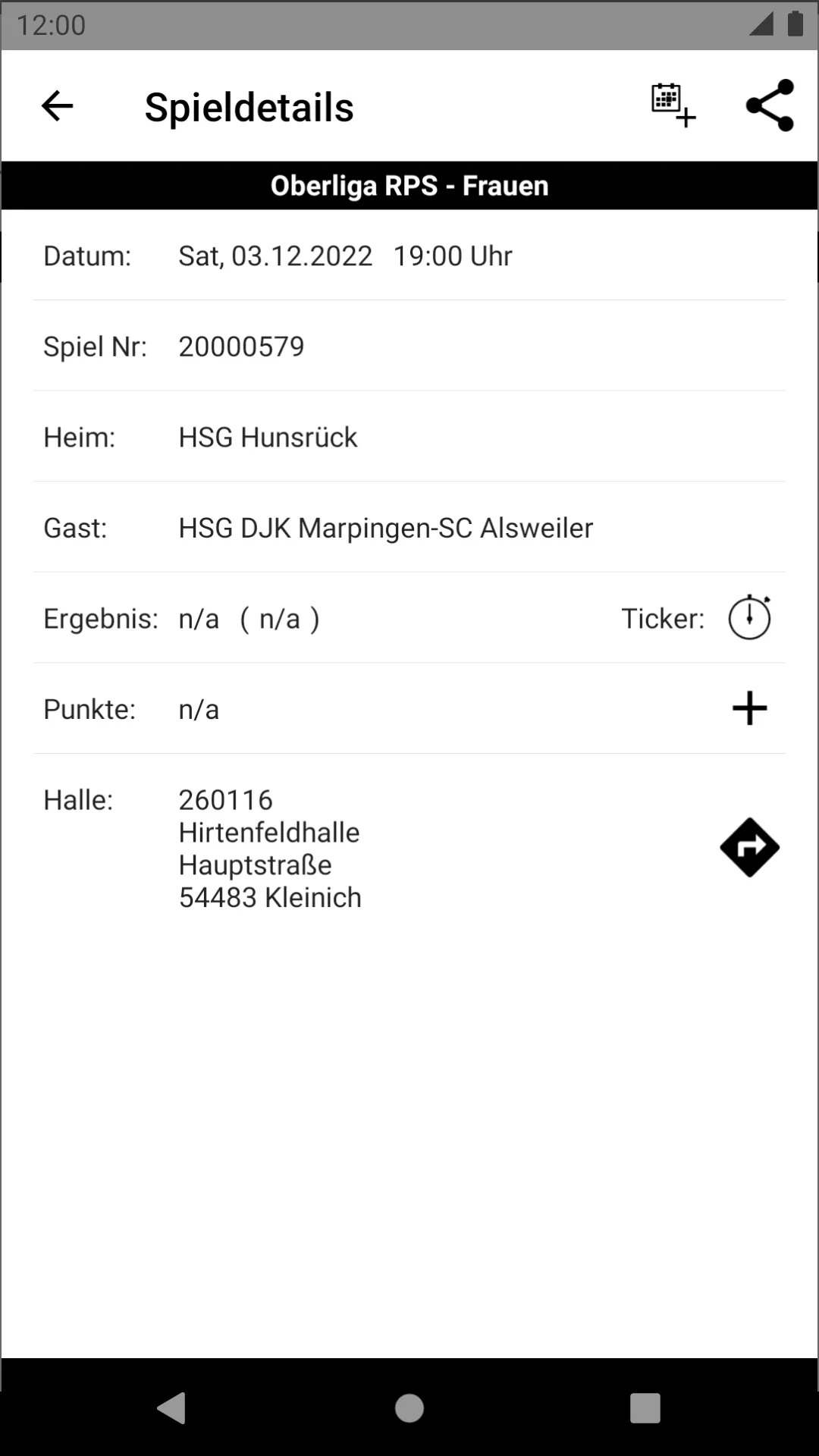 HSG/JSG Hunsrück | Indus Appstore | Screenshot