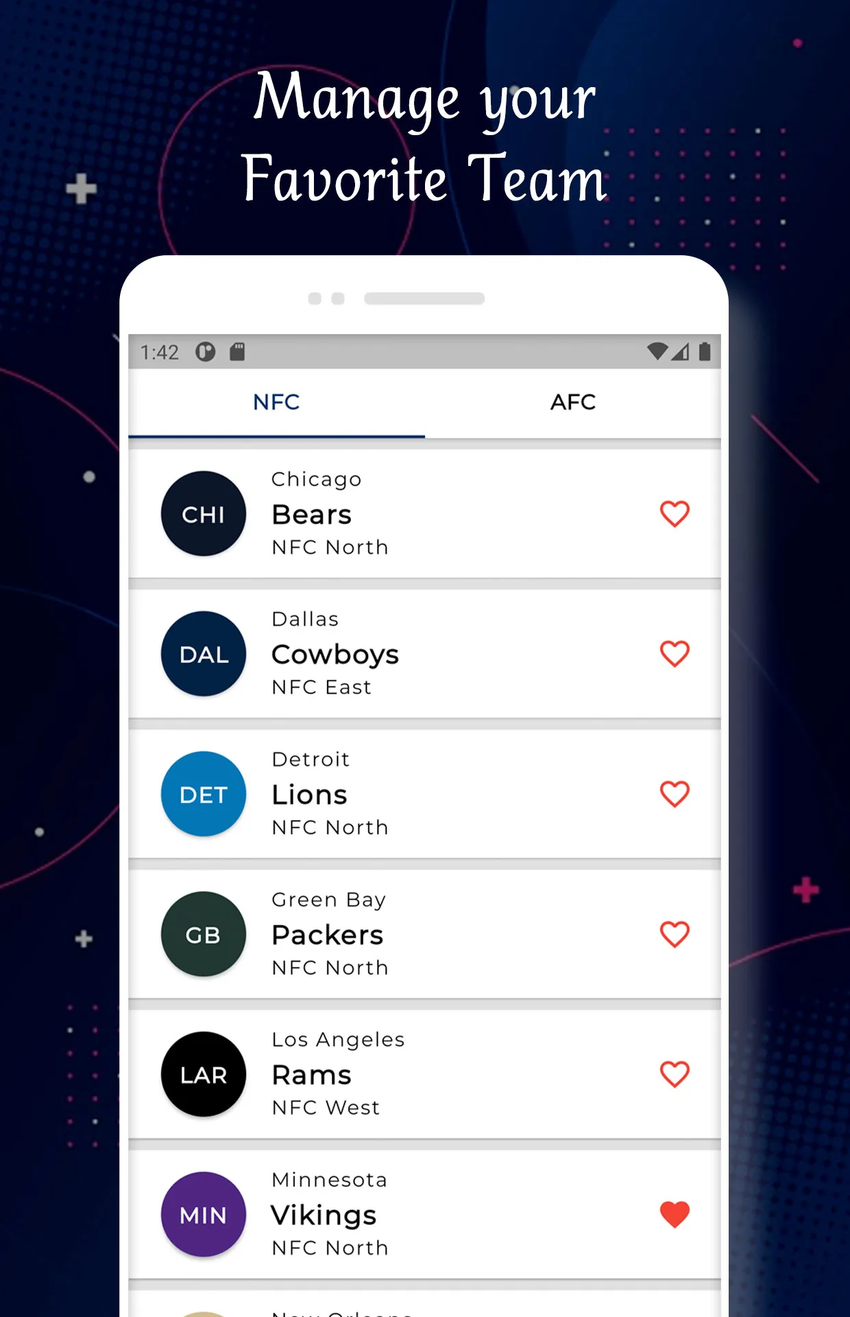 Minnesota - Football Livescore | Indus Appstore | Screenshot