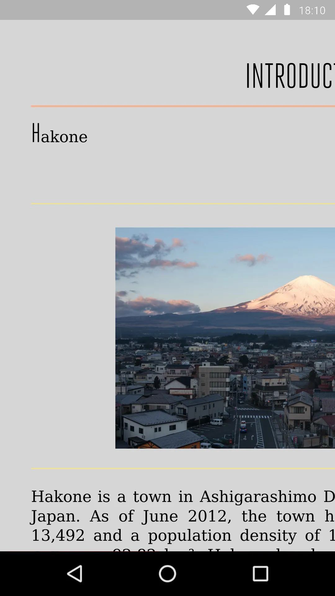 Hakone Travel Guide | Indus Appstore | Screenshot