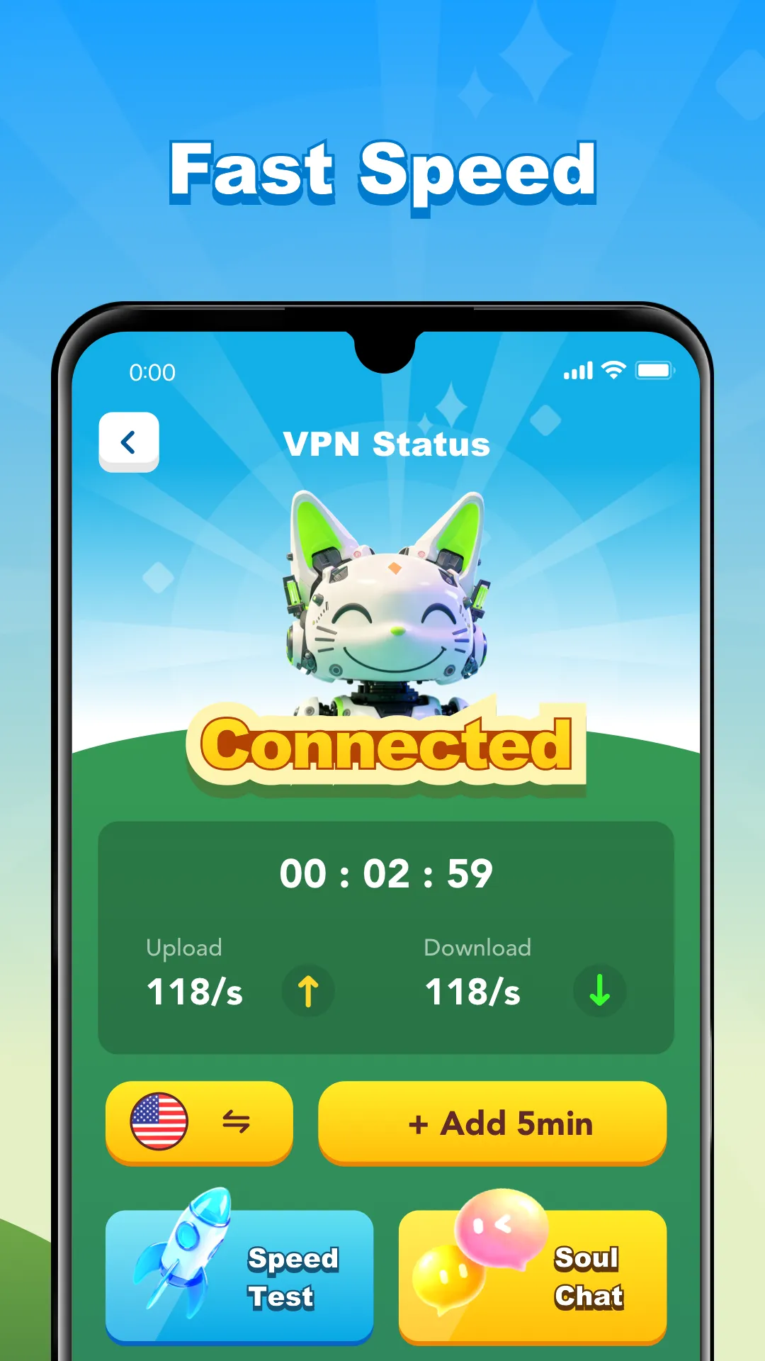 RoboCat VPN: Secure VPN Access | Indus Appstore | Screenshot