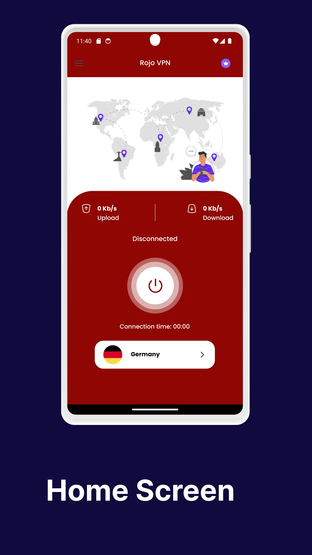 Rojo VPN - Fast and Secure VPN | Indus Appstore | Screenshot