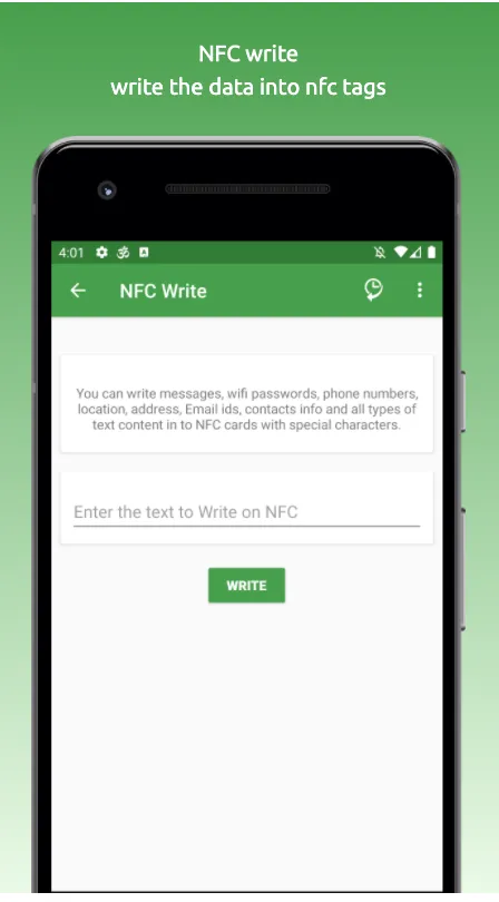 NFC/RF Reader and Writer | Indus Appstore | Screenshot