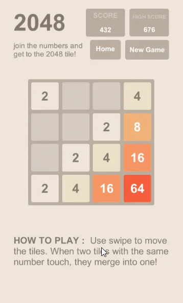 2048 Classic Number Merge | Indus Appstore | Screenshot