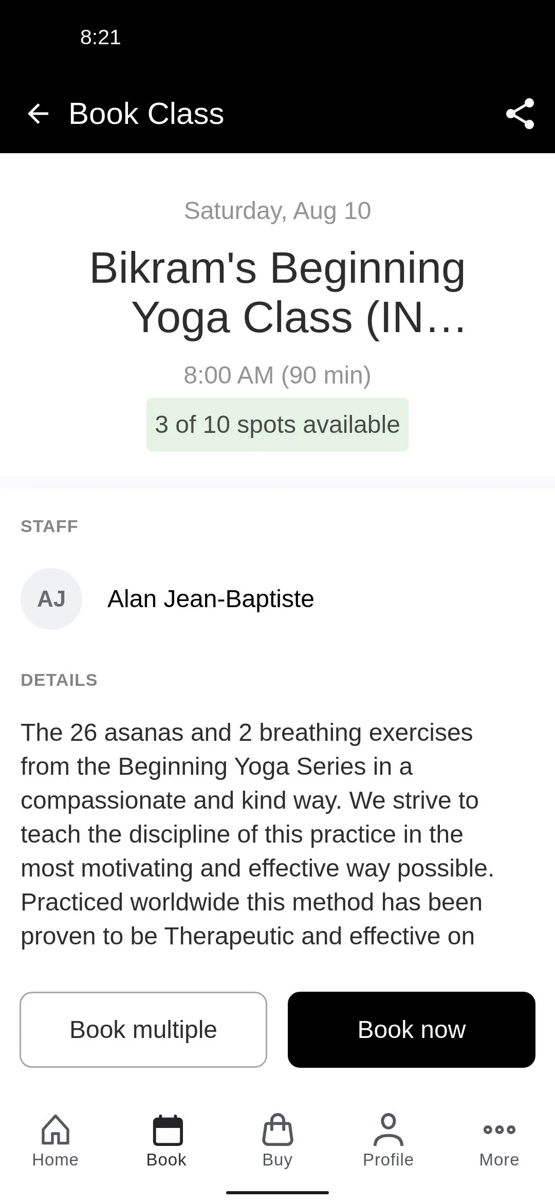 Prana Hot Yoga + Bodywork | Indus Appstore | Screenshot