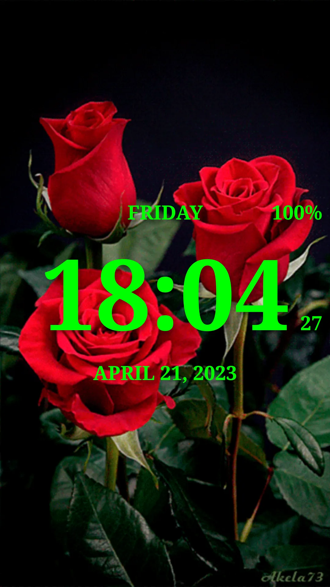 Digital Clock Live Wallpaper-7 | Indus Appstore | Screenshot