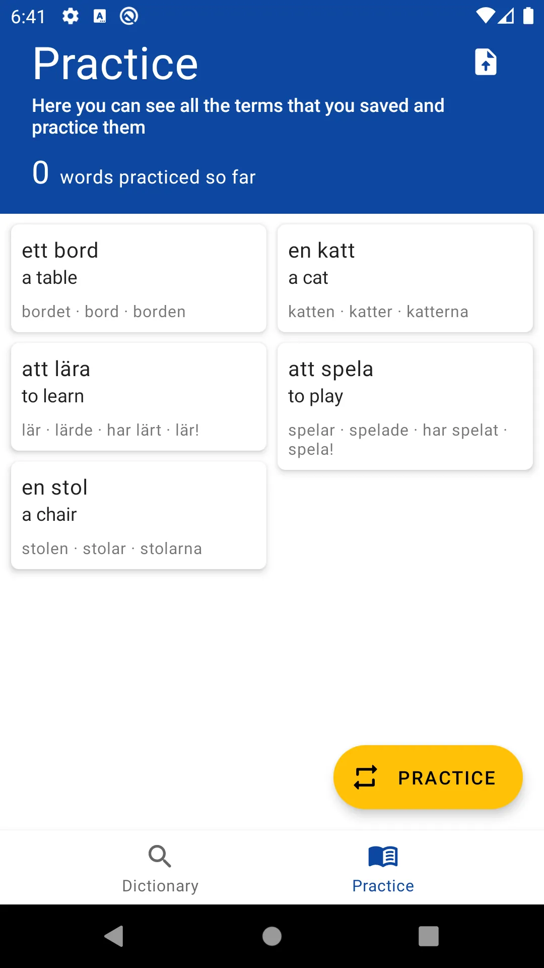 Swedish practice | Indus Appstore | Screenshot