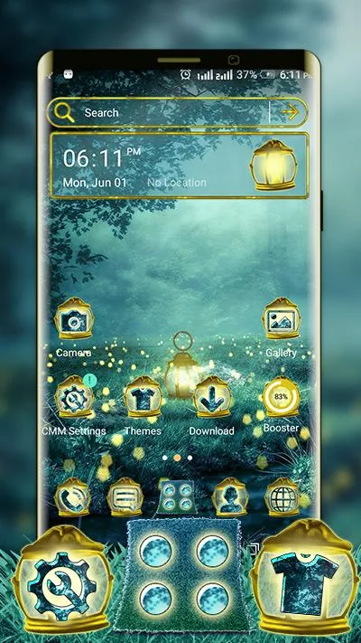 Fireflies Light Lamp Theme | Indus Appstore | Screenshot