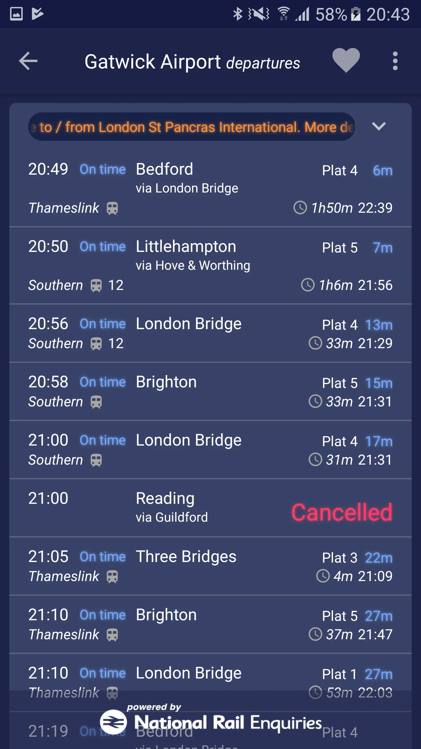 On Rails train times & widget | Indus Appstore | Screenshot