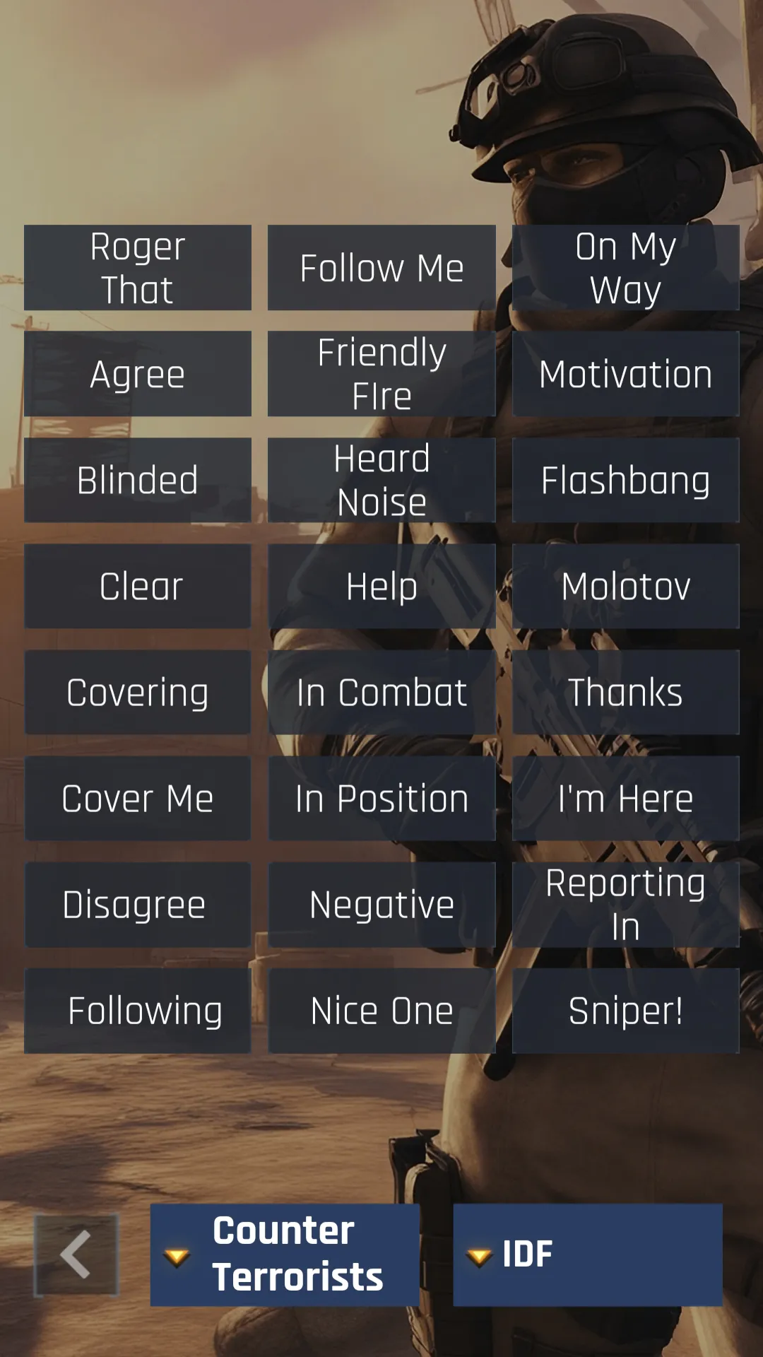 CS: GO Radio Messages,Commands | Indus Appstore | Screenshot