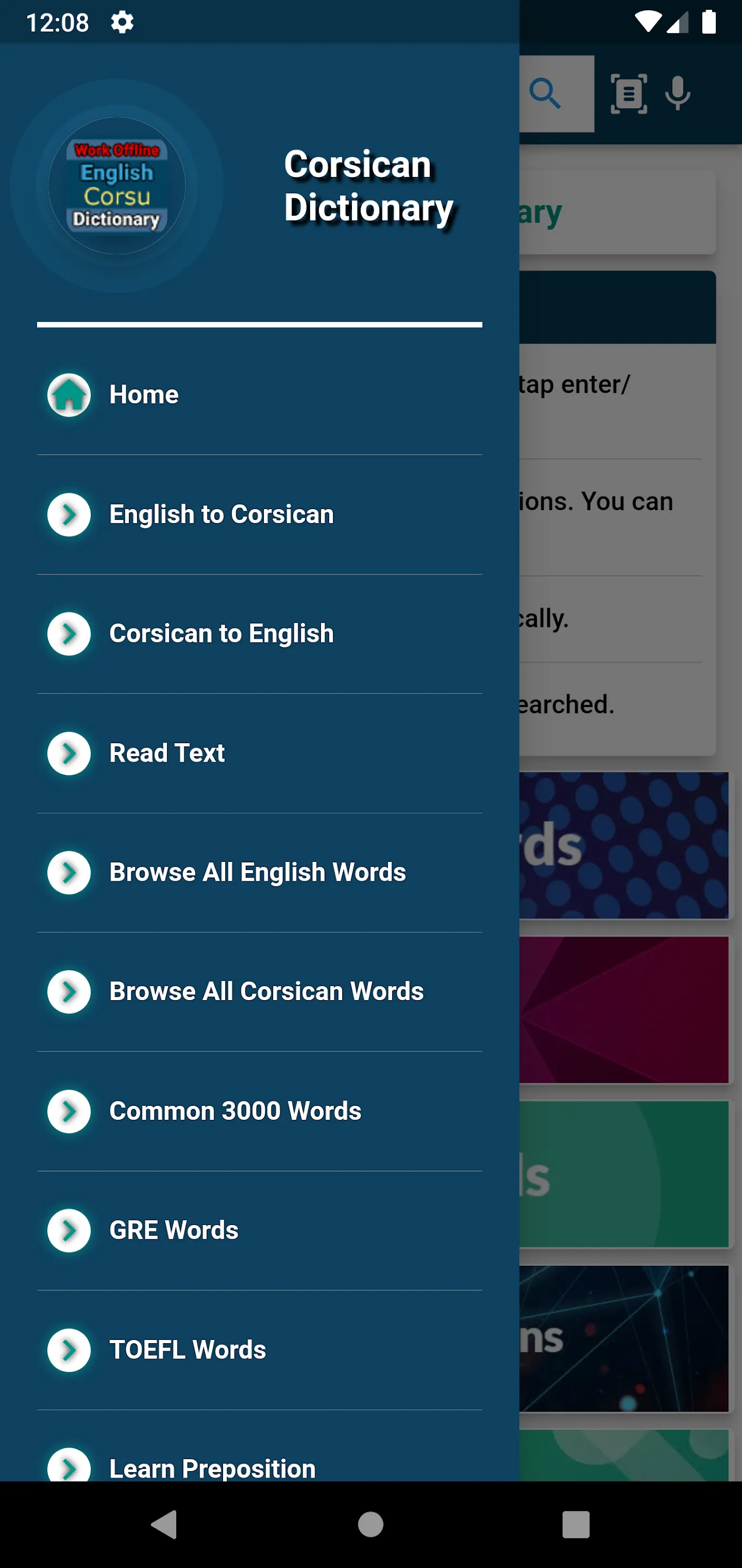 English : Corsican Dictionary | Indus Appstore | Screenshot