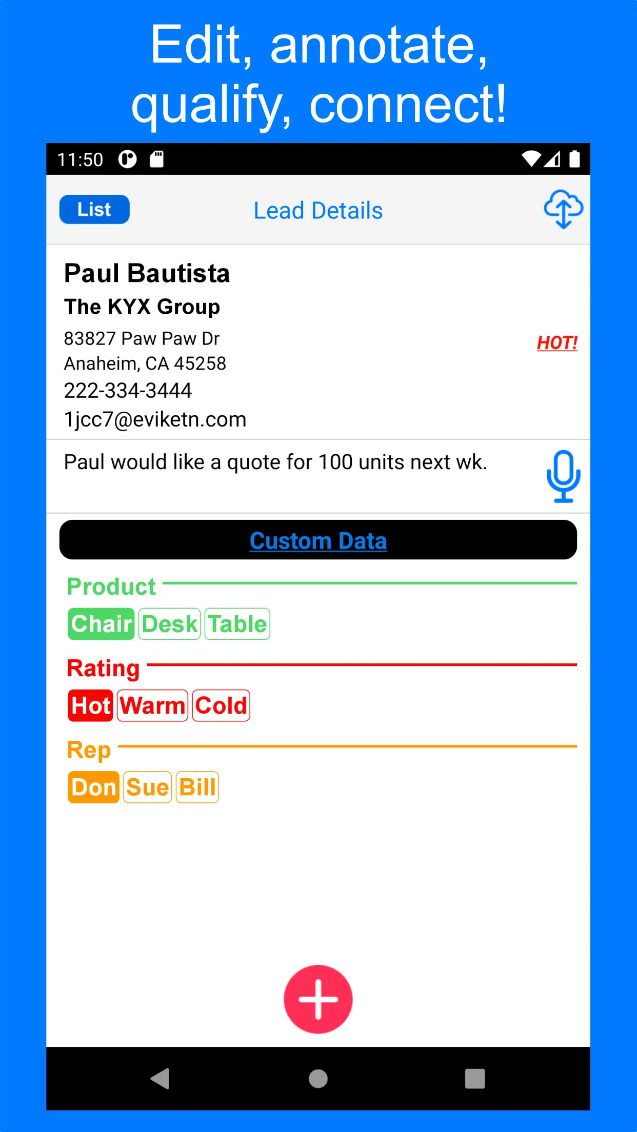 1stSales Lead Retrieval | Indus Appstore | Screenshot