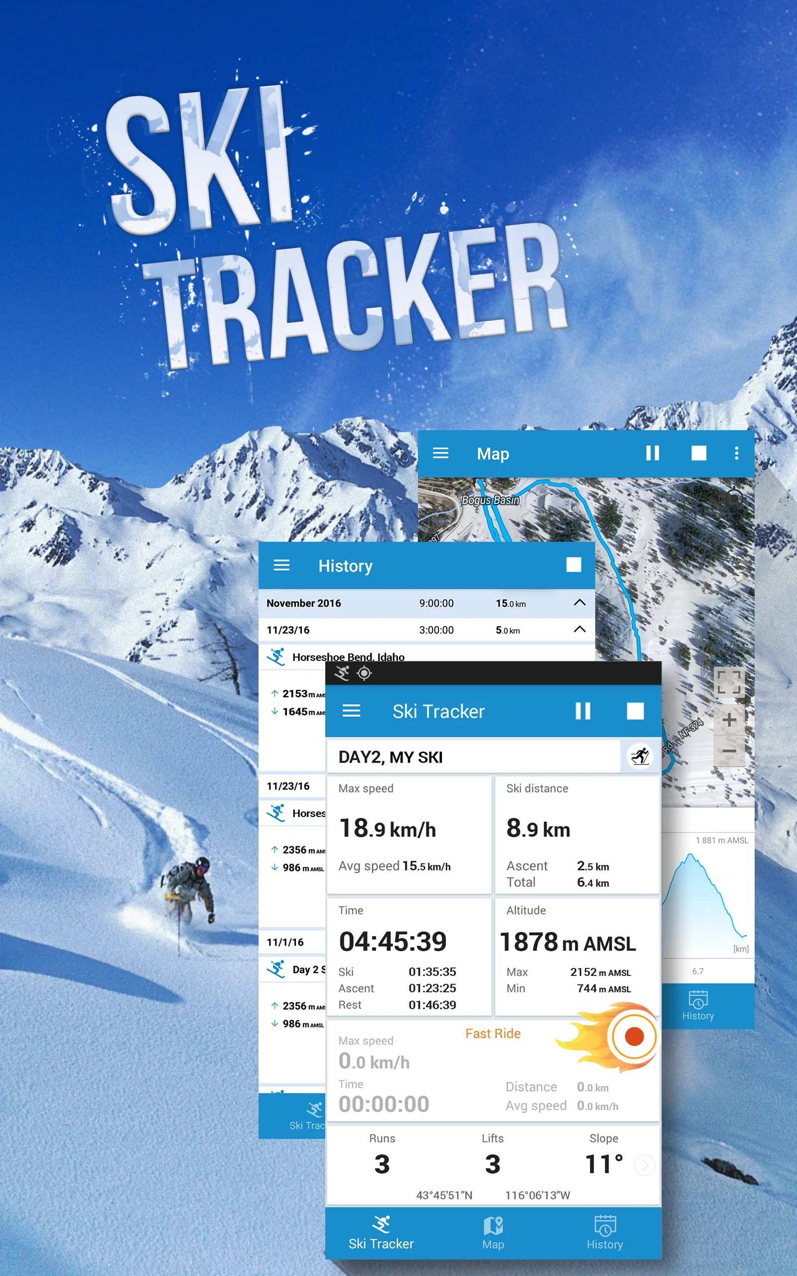 Ski Tracker | Indus Appstore | Screenshot