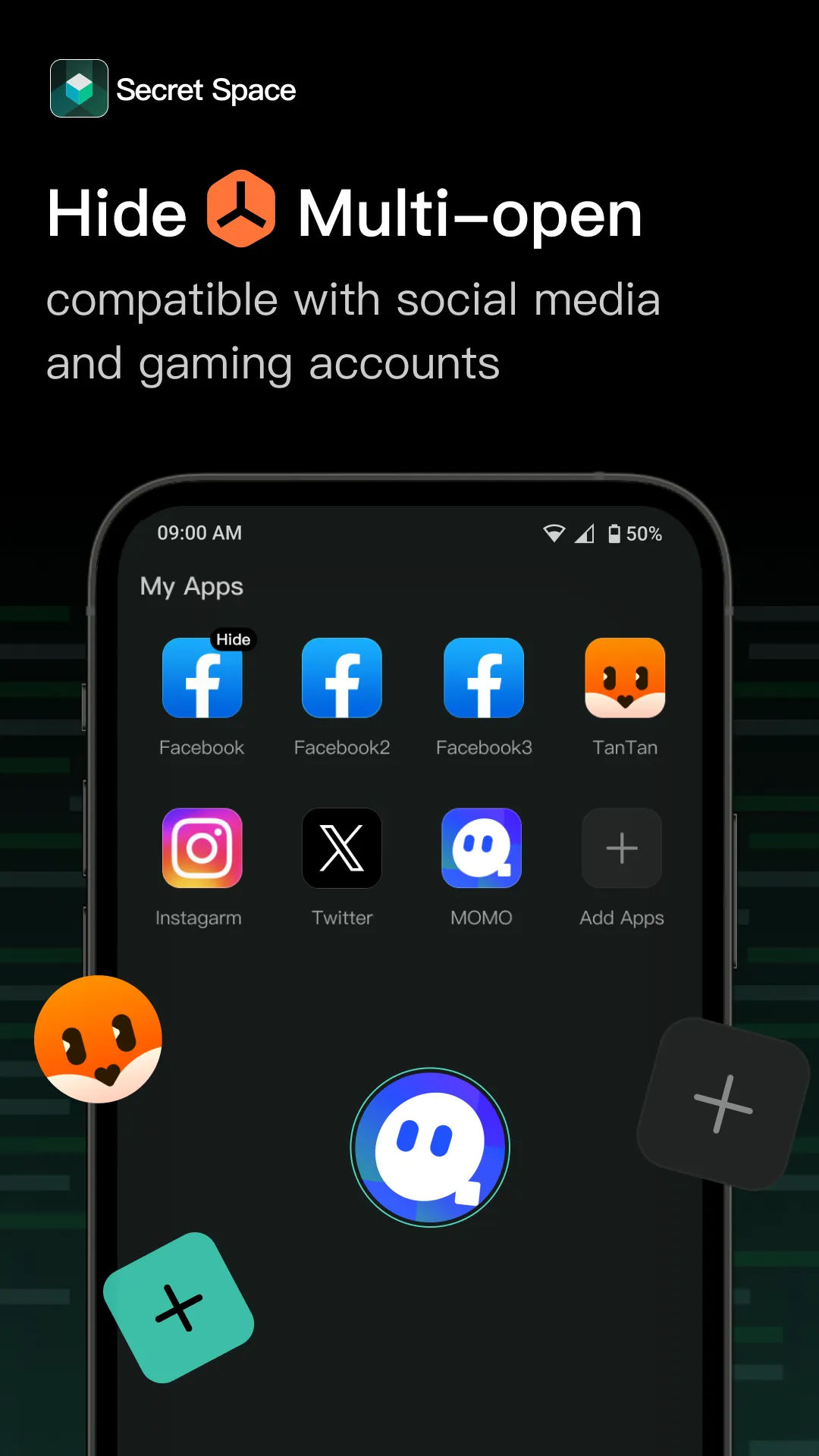 Secret Space - App Hide&Clone | Indus Appstore | Screenshot