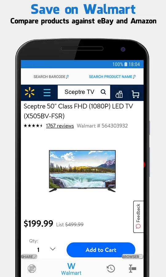 Barcode Scanner for Walmart -  | Indus Appstore | Screenshot