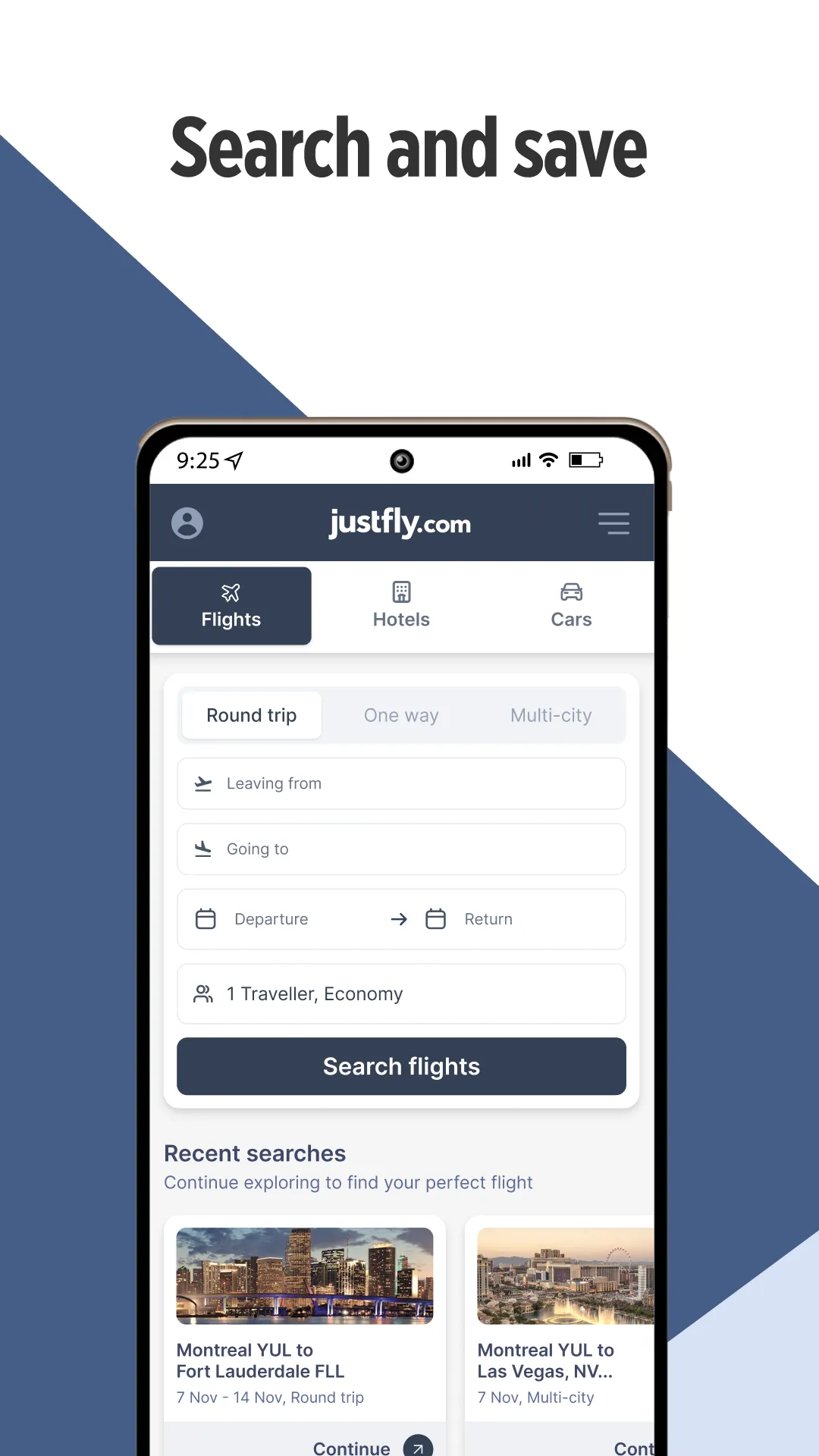 justfly.com: Flights & Travel | Indus Appstore | Screenshot