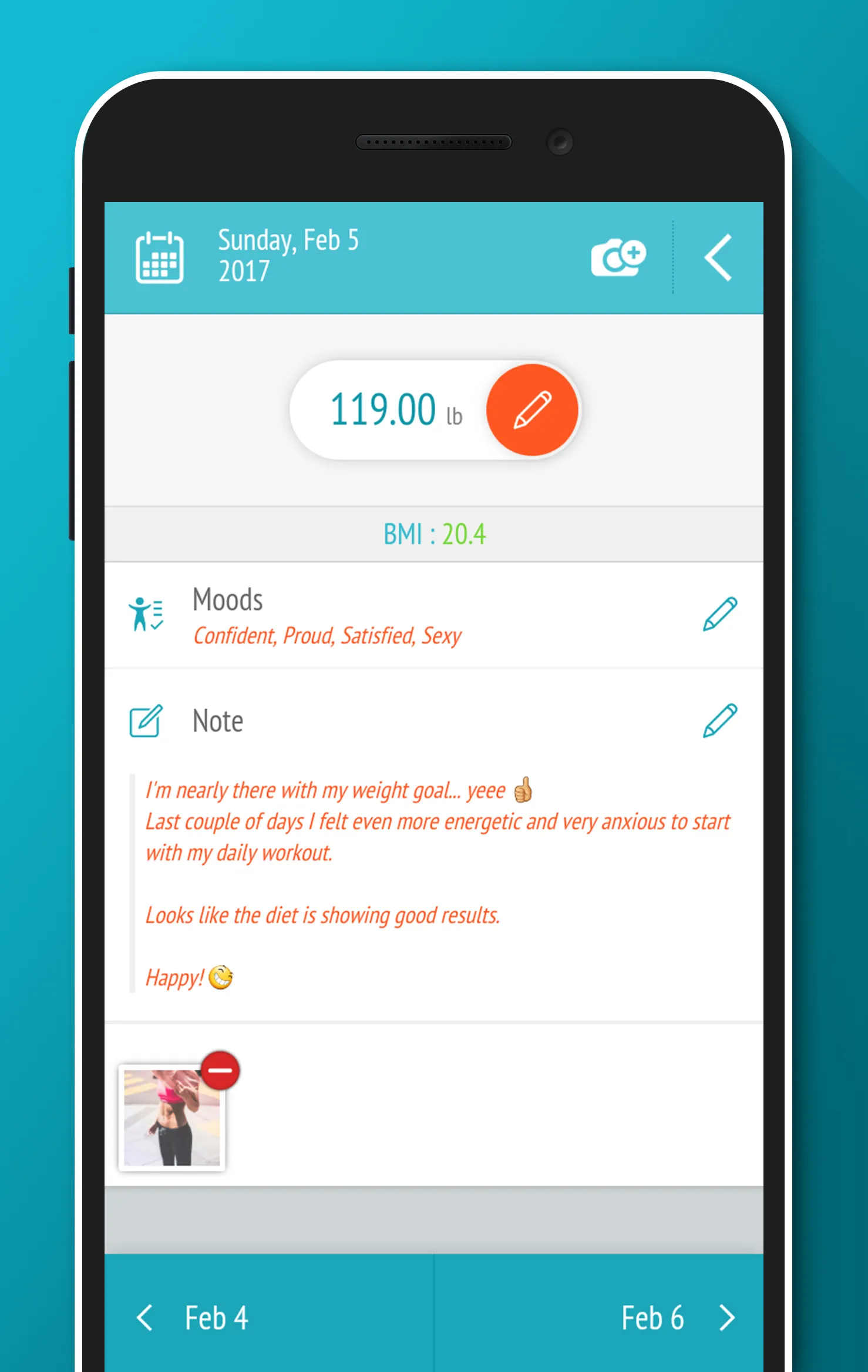 Weight tracker, BMI Calculator | Indus Appstore | Screenshot