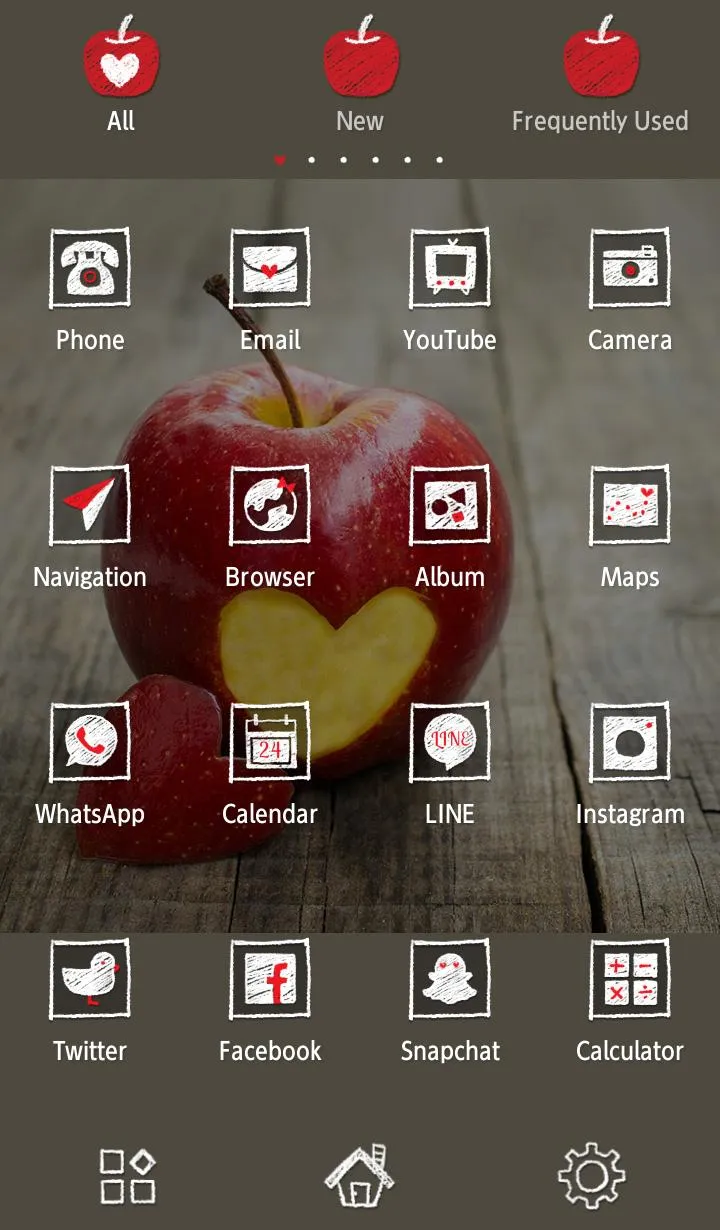 Heart Apple Theme +HOME | Indus Appstore | Screenshot