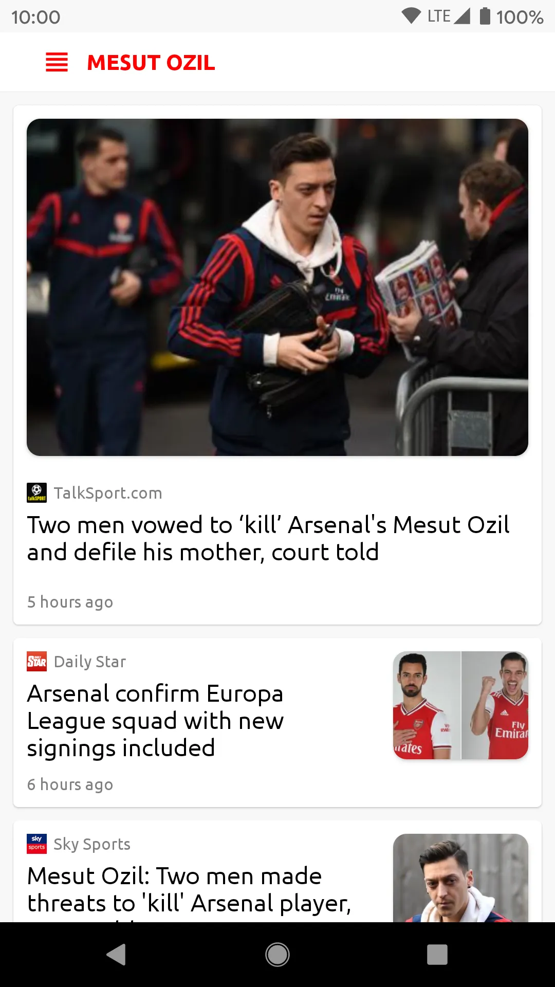 AFC News Feed | Indus Appstore | Screenshot