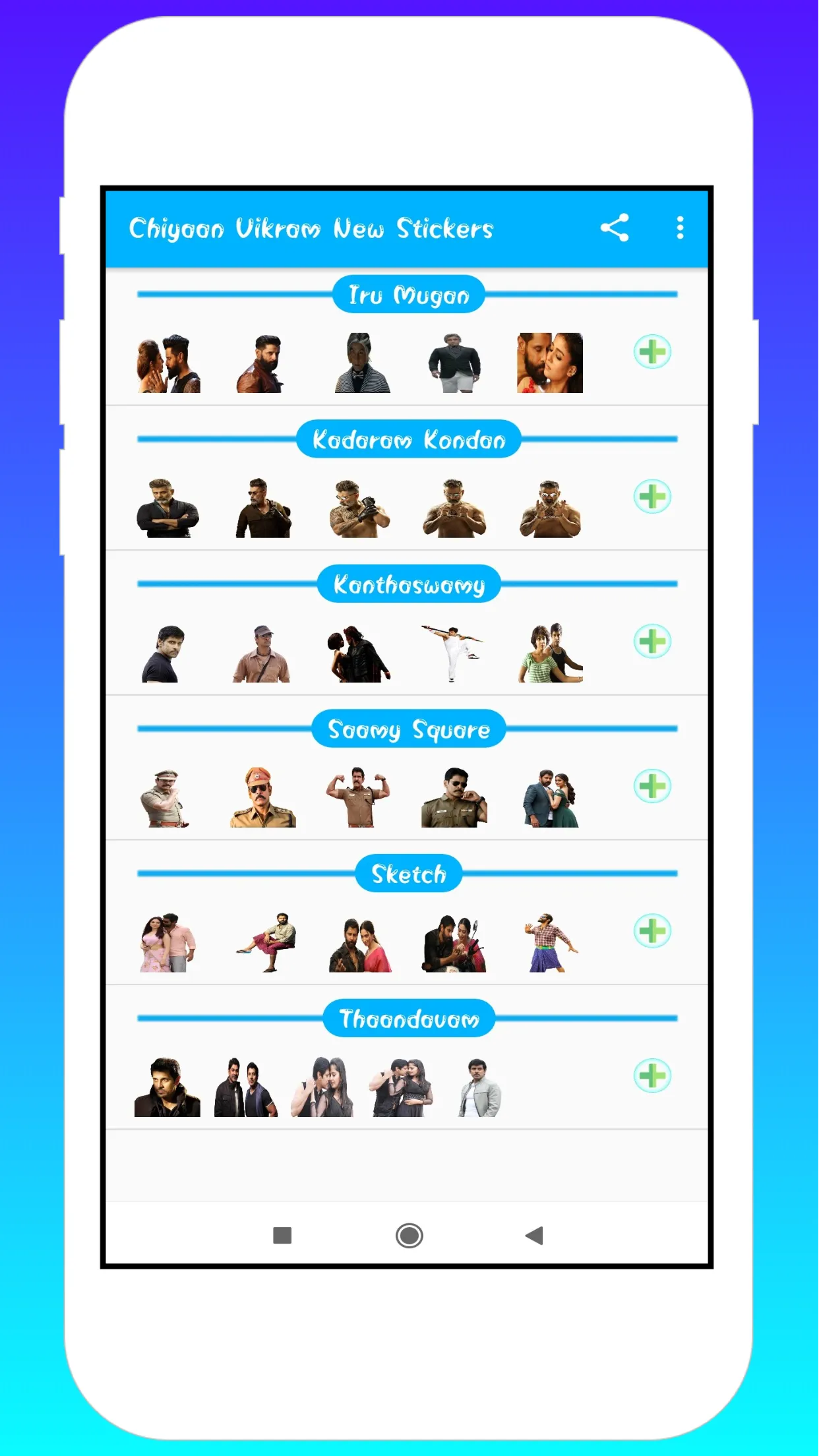 Chiyaan Vikram Stickers | Indus Appstore | Screenshot