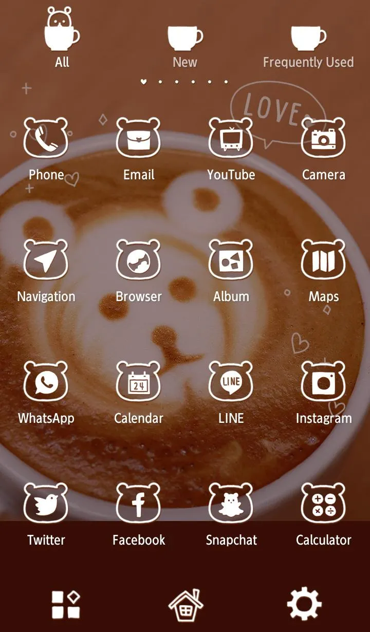 Bear Coffee Theme +HOME | Indus Appstore | Screenshot