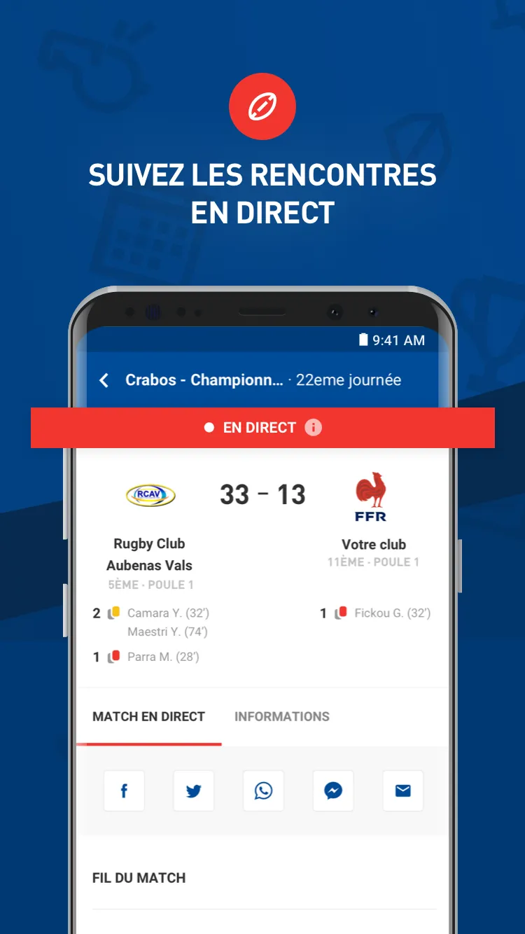 FFR Compétitions | Indus Appstore | Screenshot