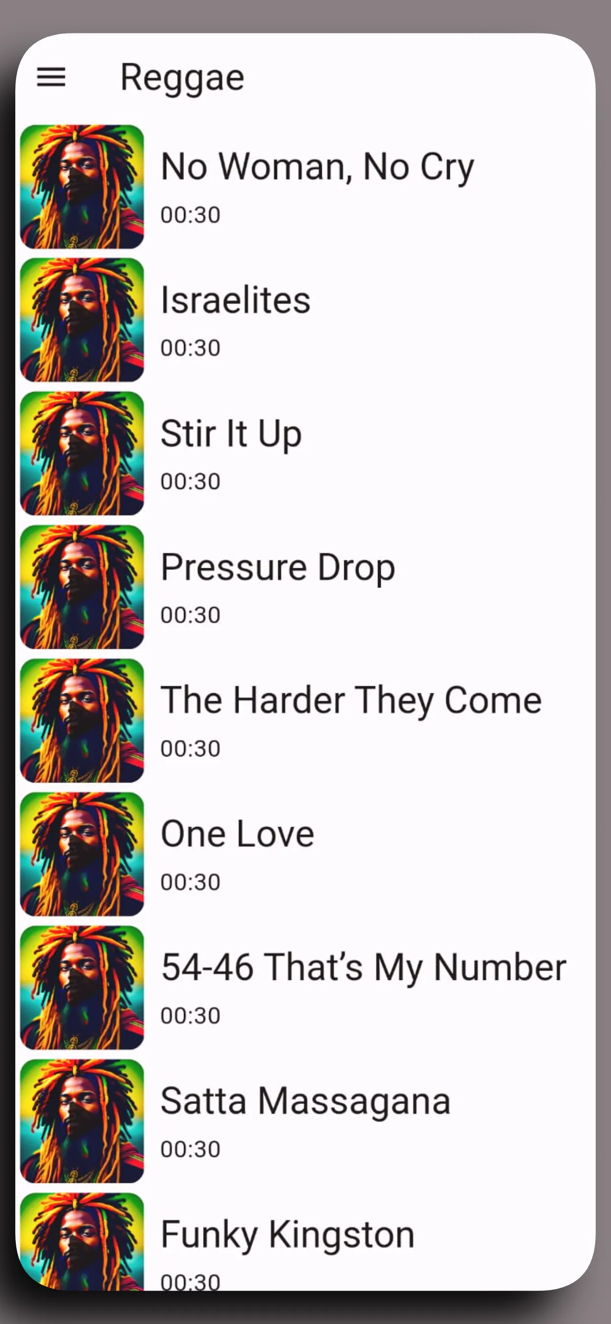 Reggae Music Ringtones App | Indus Appstore | Screenshot