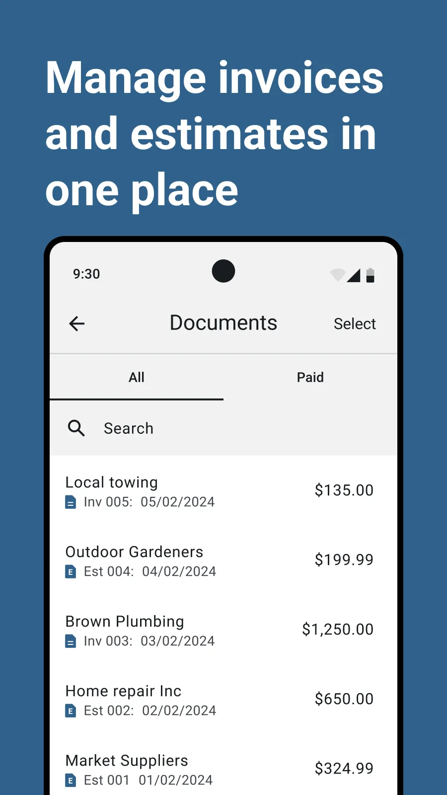 Invoice Maker and Estimate App | Indus Appstore | Screenshot